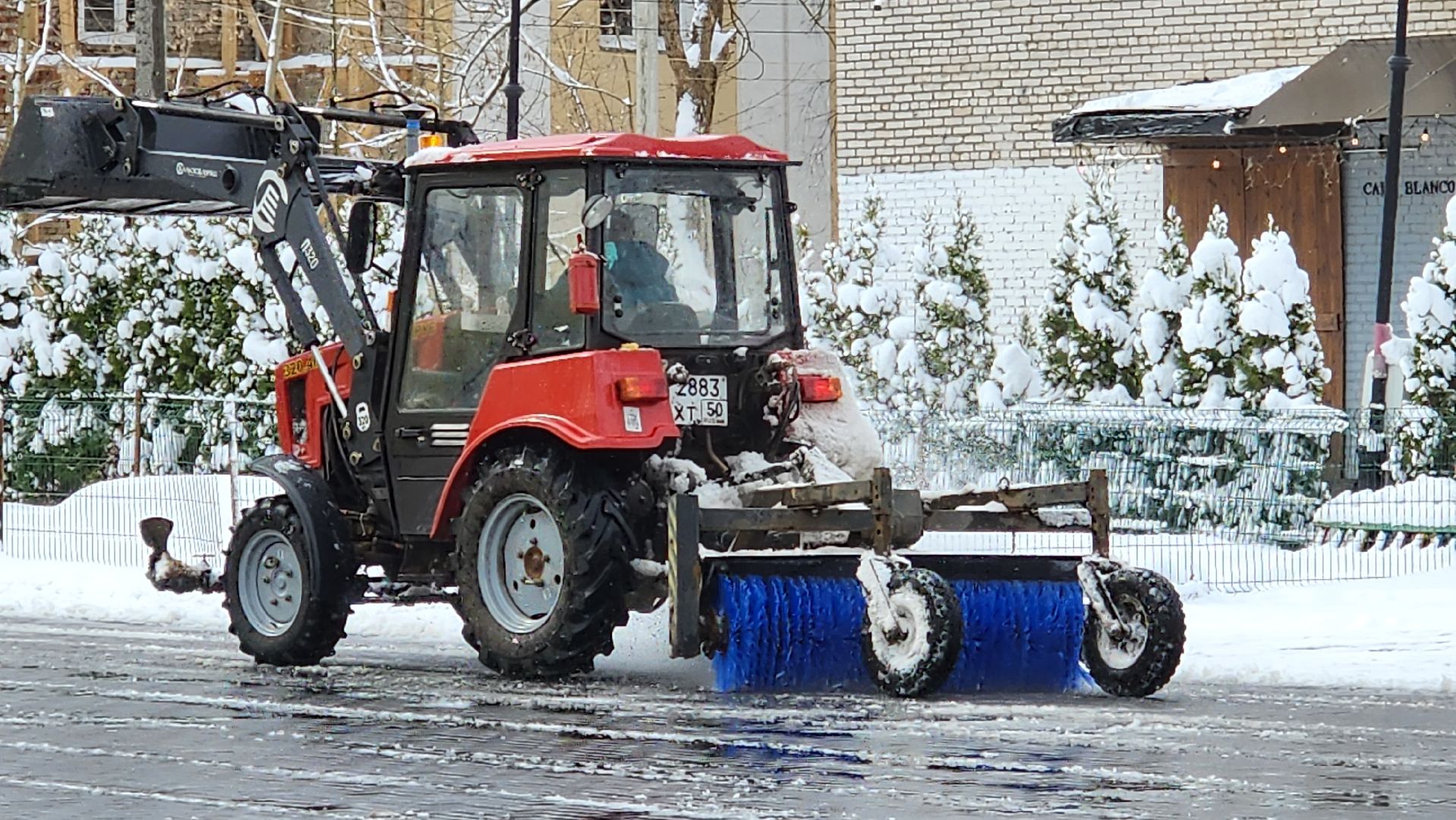 истра, парки, уборка снега,