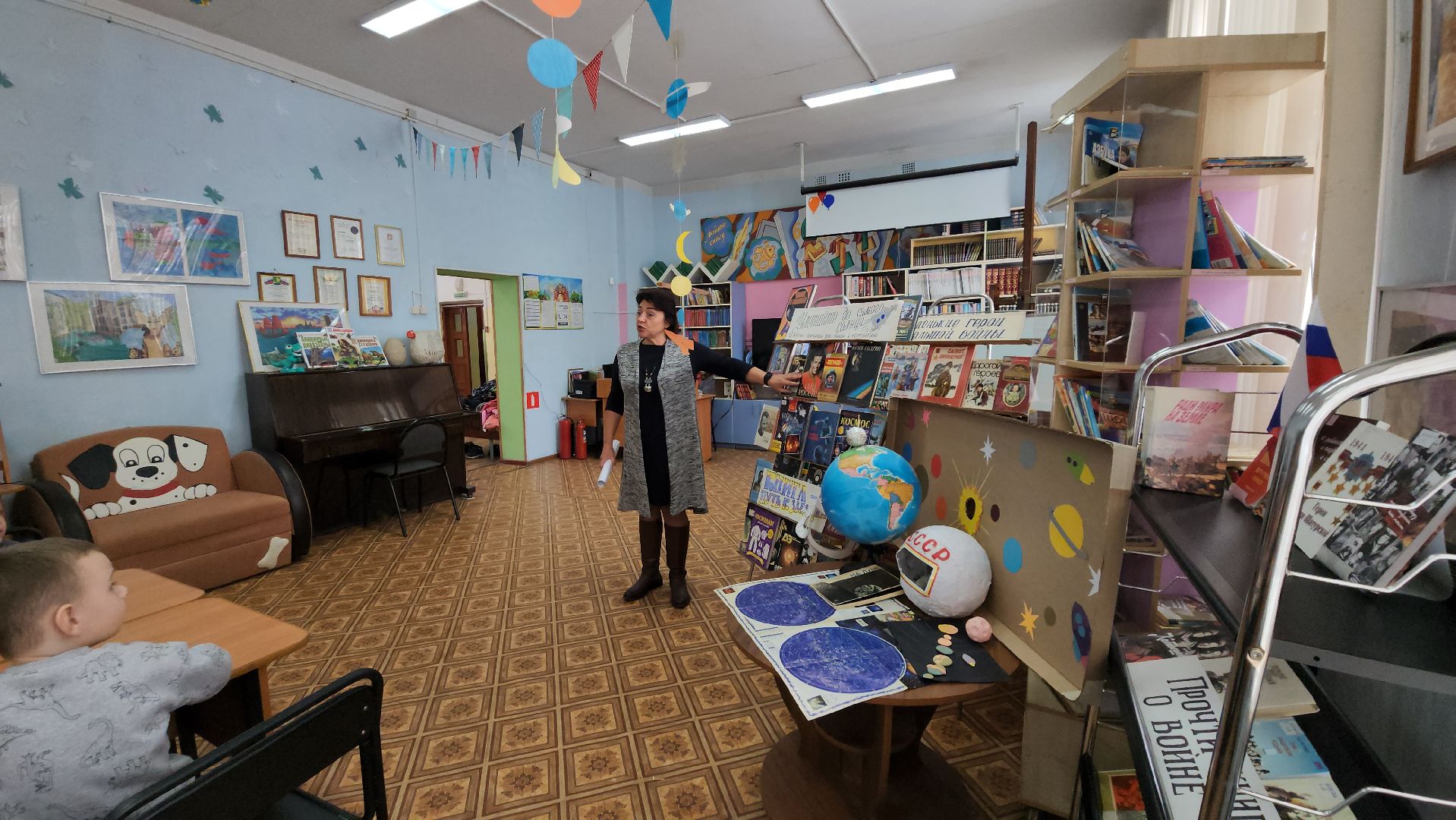 дети, шатура, шатурская детская библиотека, день космонавтики, ракета победы,