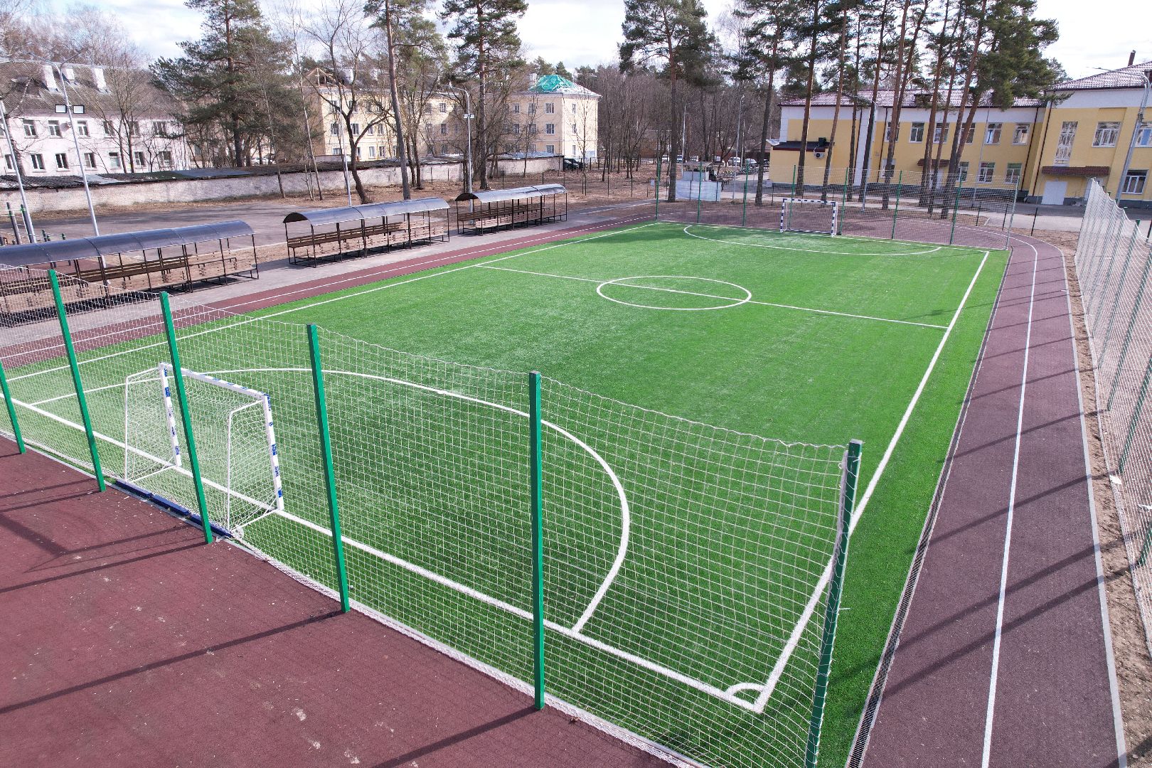 видео с коптера, школа 1 в дубне, капремонт школы в дубне,