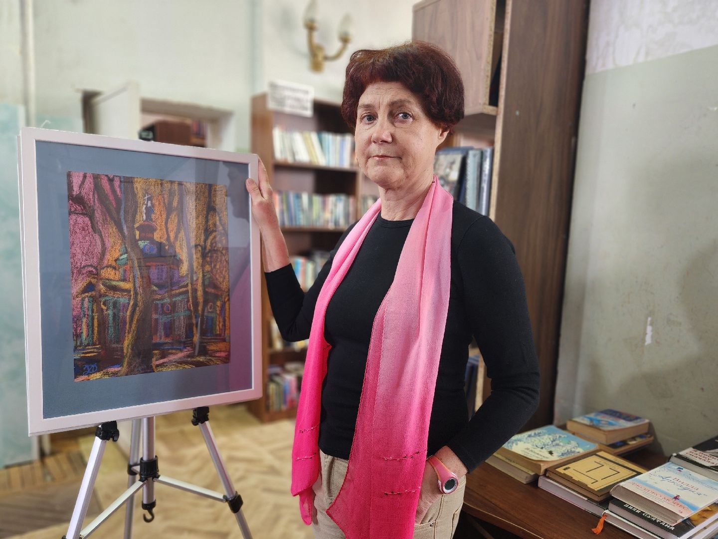 фрязино, художественная выставка, библиотека, художник,