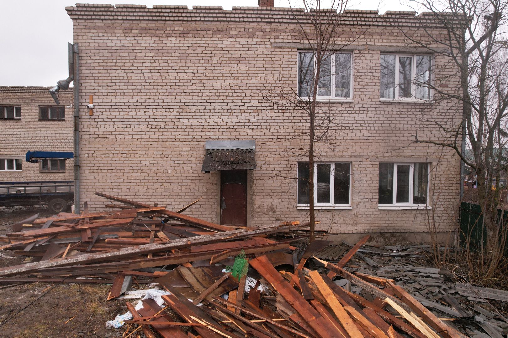 видео с коптера, капремонт детского сада в рузе, детский сад в Колюбакино,