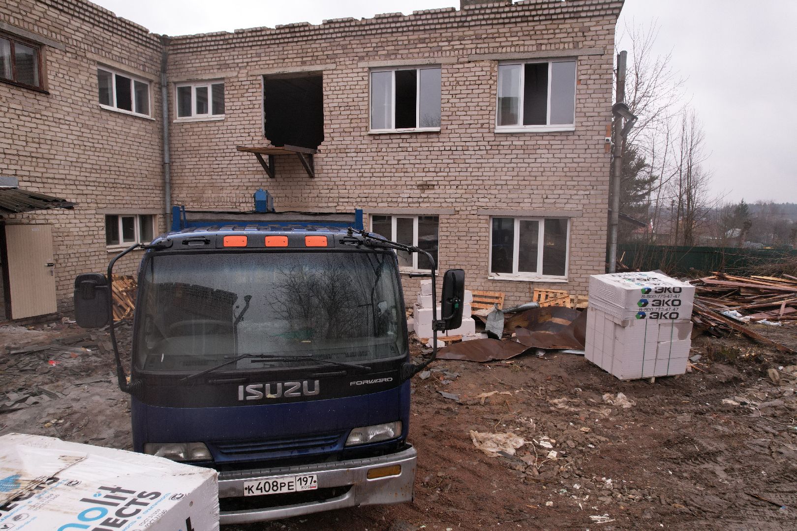 видео с коптера, капремонт детского сада в рузе, детский сад в Колюбакино,