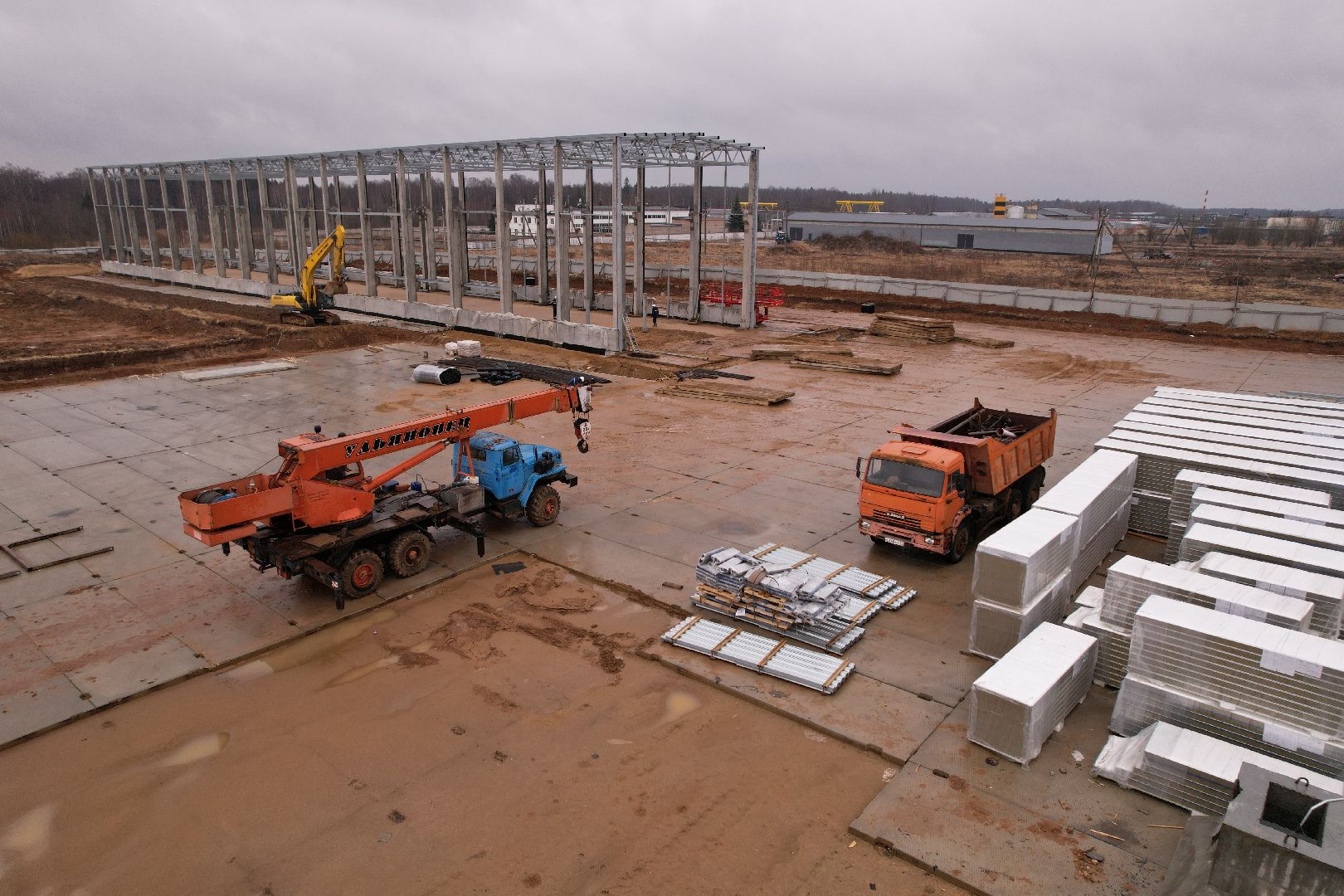 видео с коптера, завод в рузе, импортозамещение, завод железобетонных конструкций,