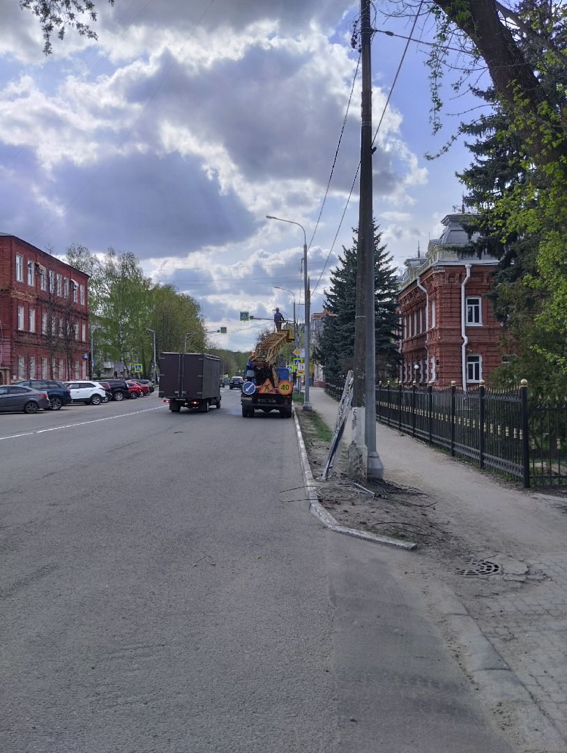 Опоры освещения, благоустройство, Ногинск, Богородский городской округ, освещение