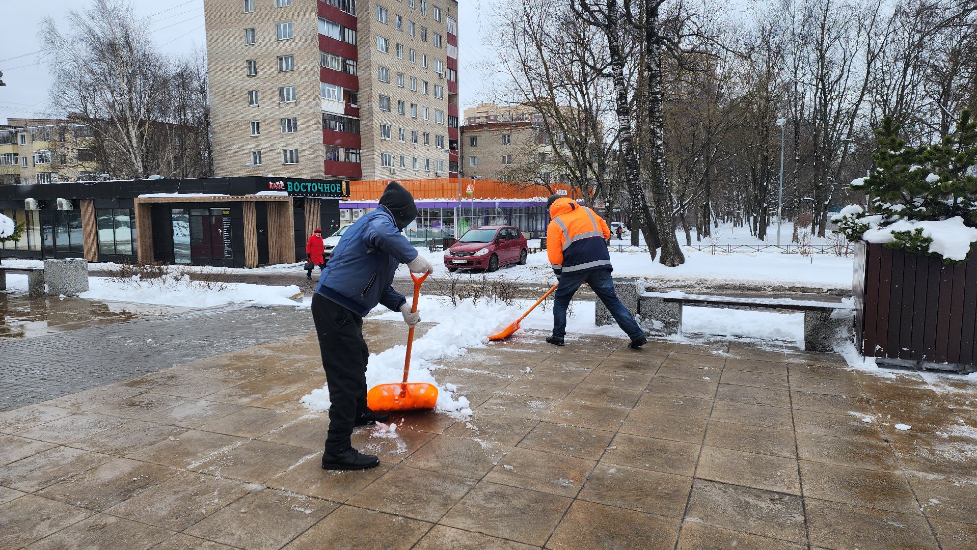 солнечногорск, уборка снега, жкх, стела воинской доблести,