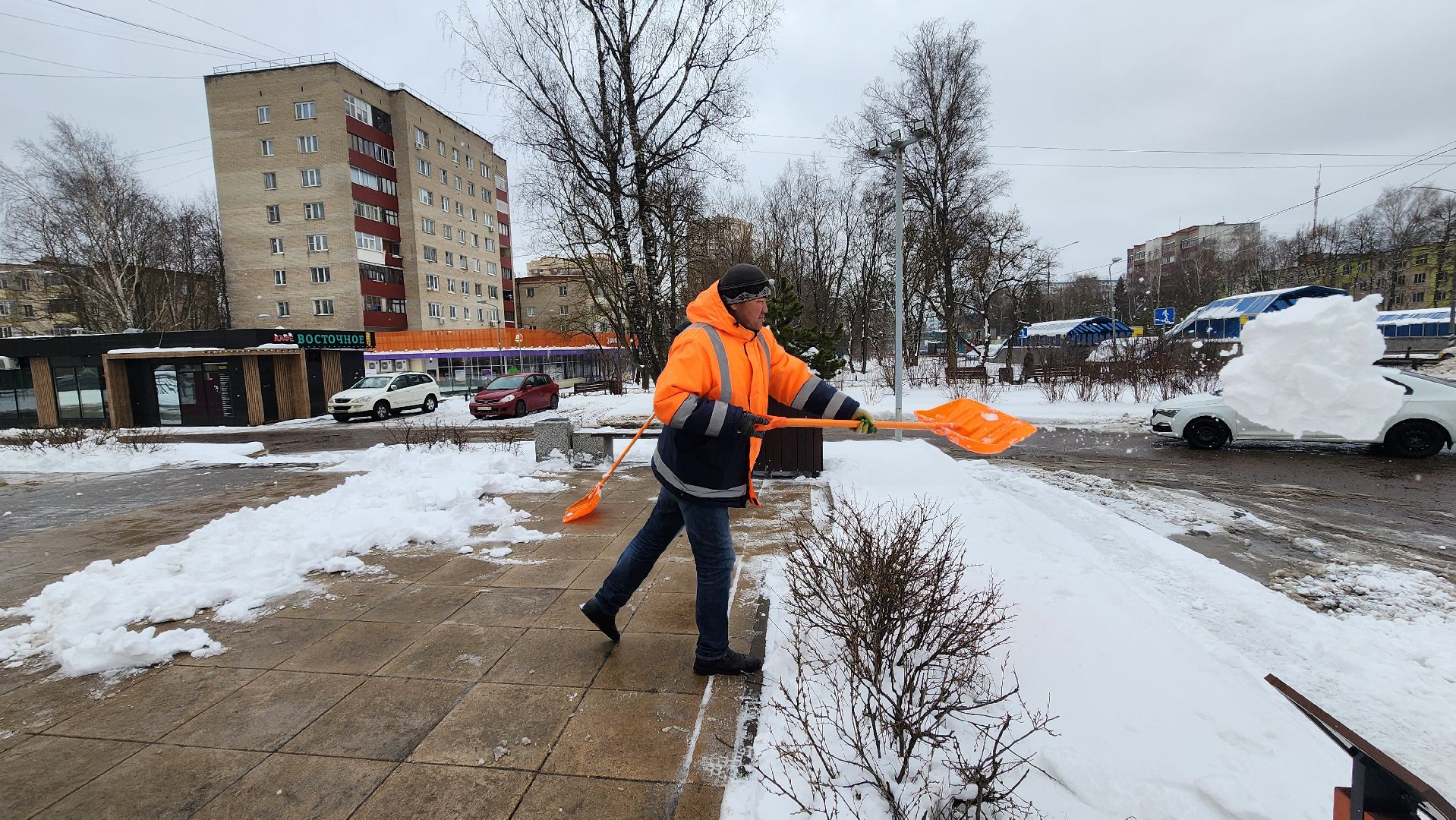 солнечногорск, уборка снега, жкх, стела воинской доблести,