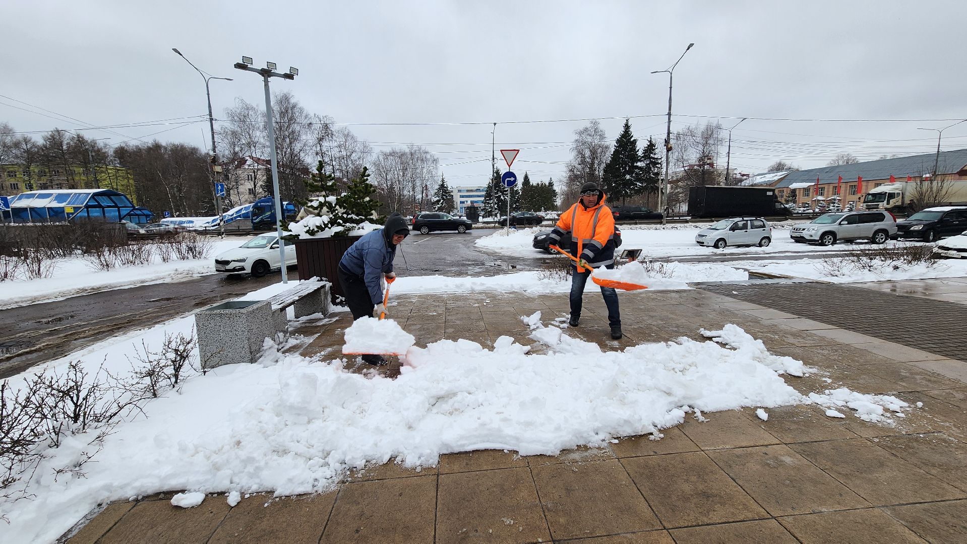солнечногорск, уборка снега, жкх, стела воинской доблести,