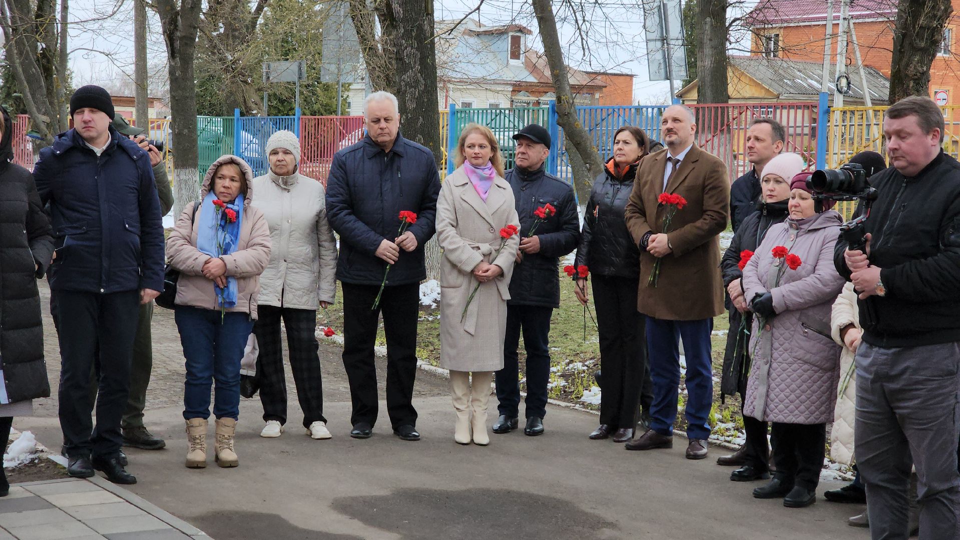 кашира, сво, герои сво, мемориальная доска, митинг, школа,