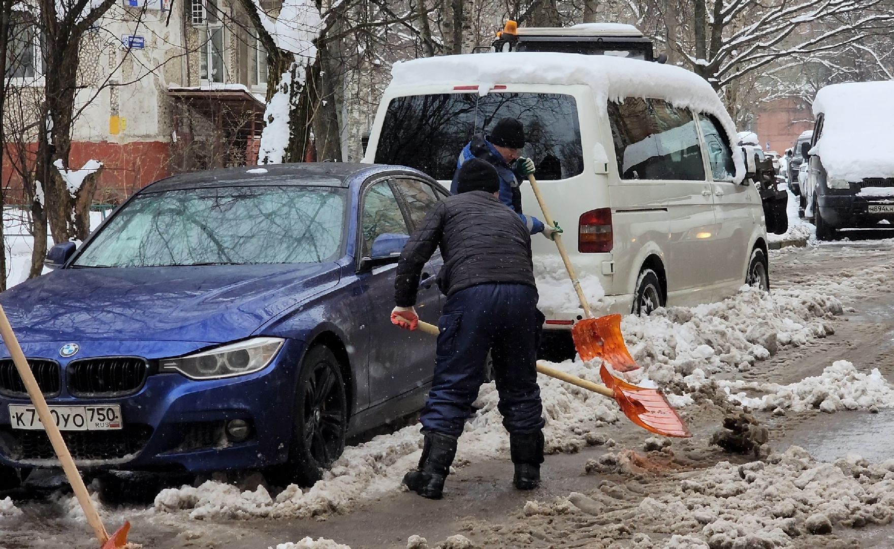 снег, уборка, трактор,
