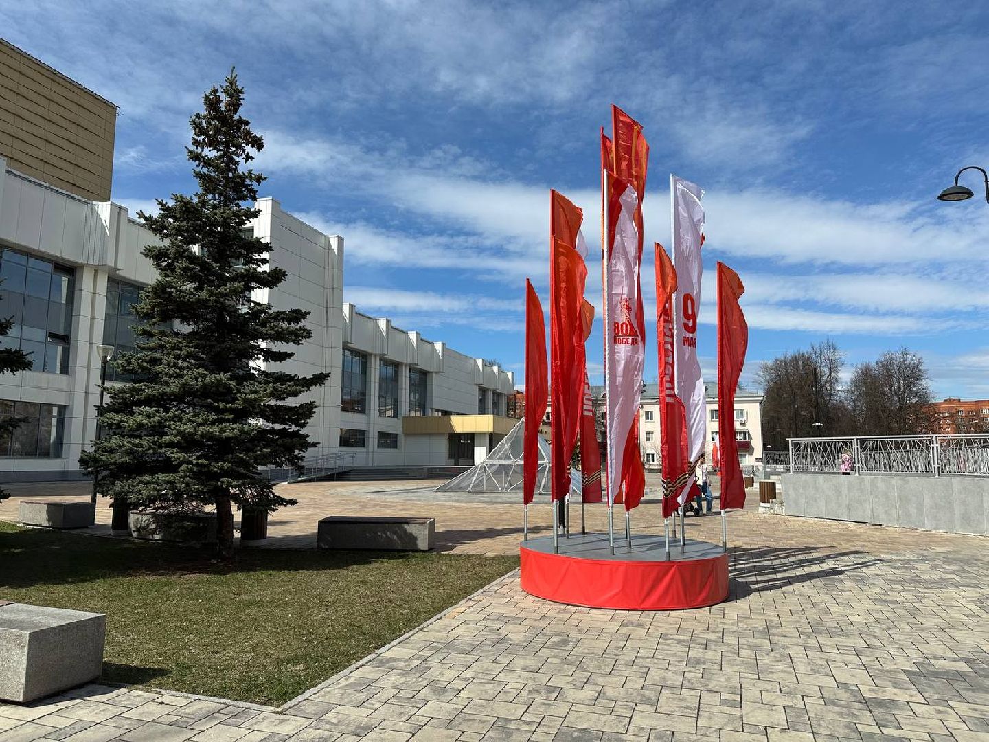 день победы, украшение города, домодедово,