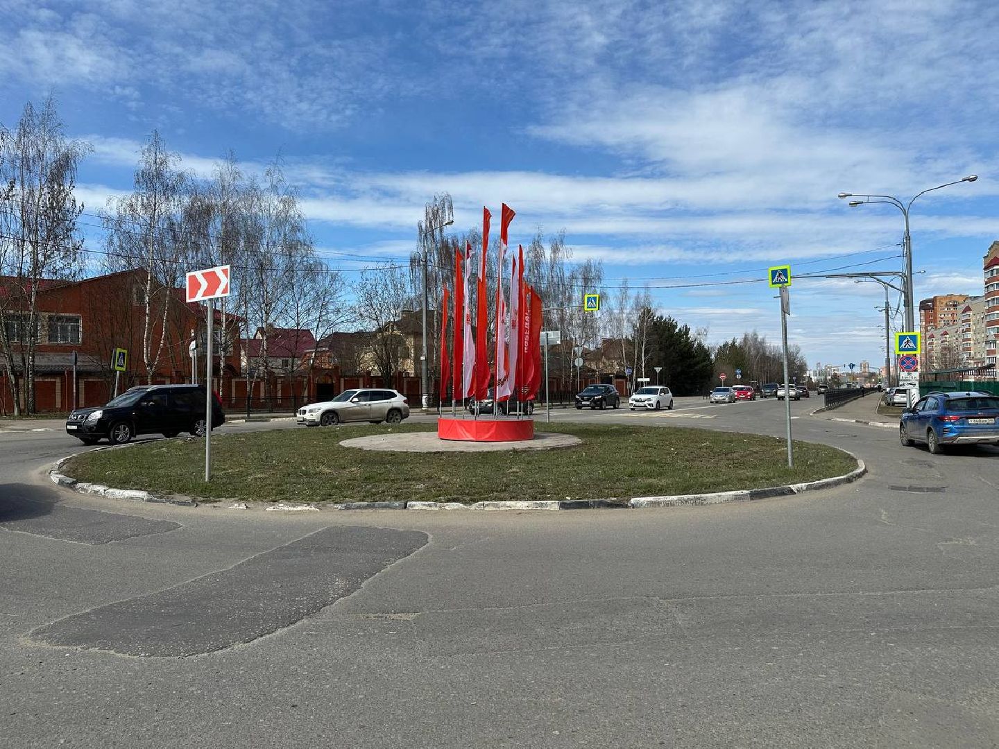 день победы, украшение города, домодедово,