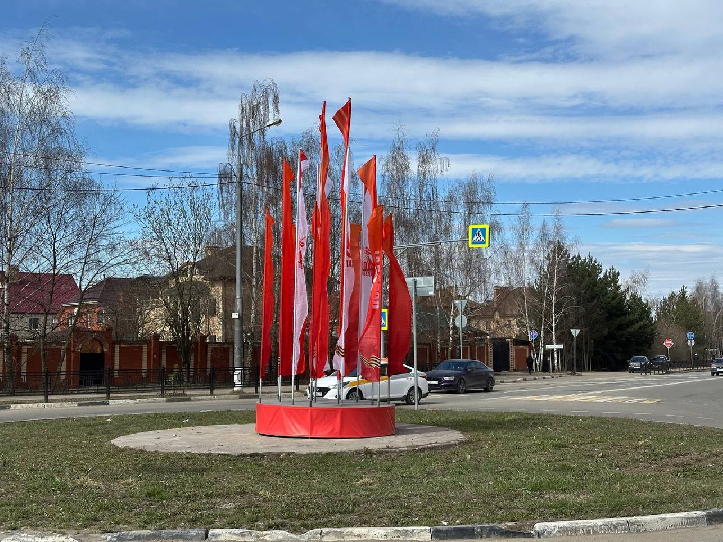 день победы, украшение города, домодедово,