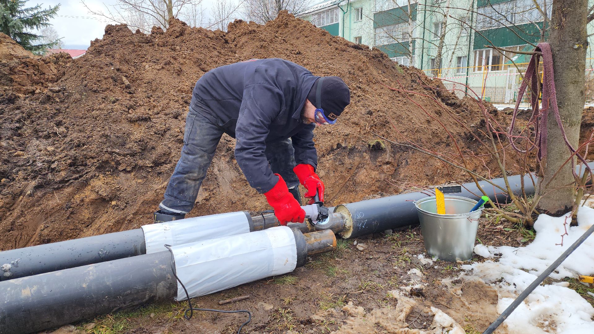 истра, ремонт теплотрассы, капитальный ремонт,