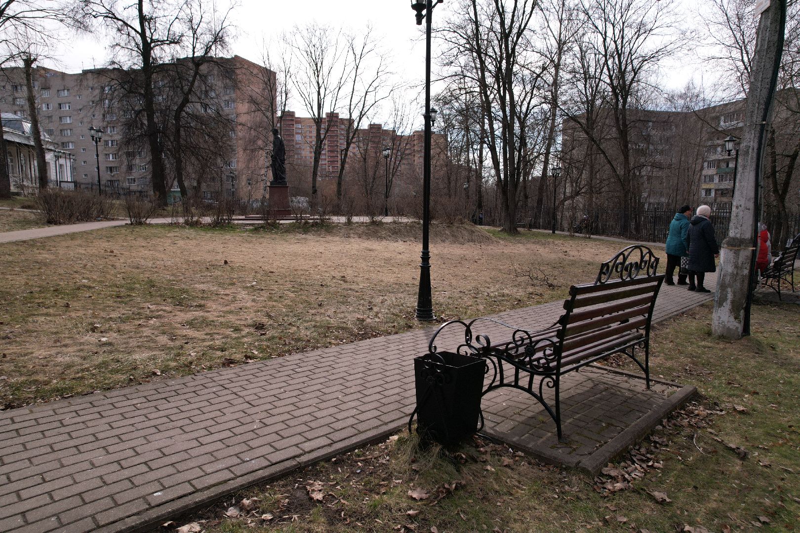 благоустройства сквера в лыткарине, сквер им А И Чернышва,видео с коптера,