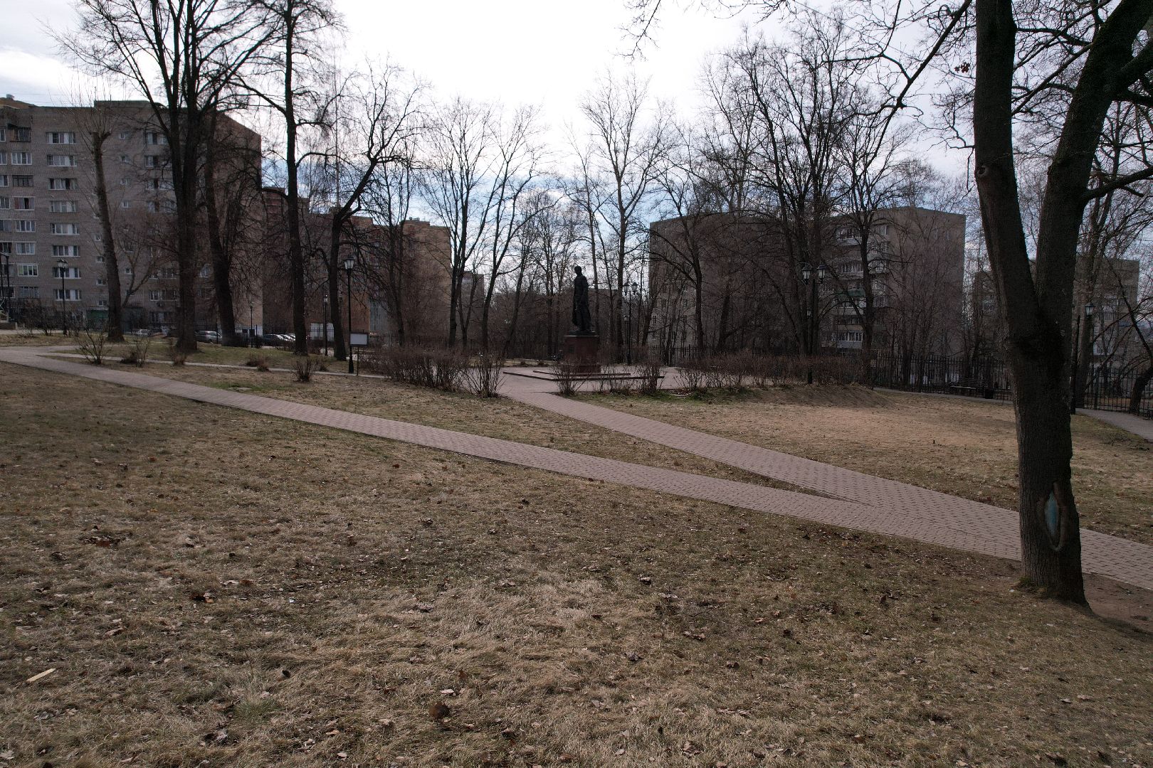 благоустройства сквера в лыткарине, сквер им А И Чернышва,видео с коптера,