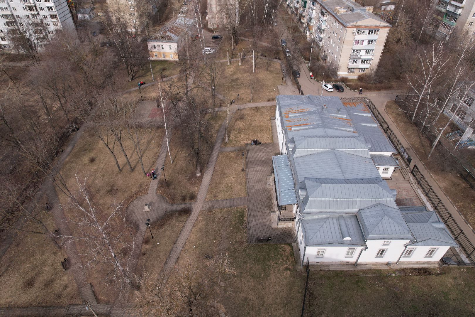 благоустройства сквера в лыткарине, сквер им А И Чернышва,видео с коптера,