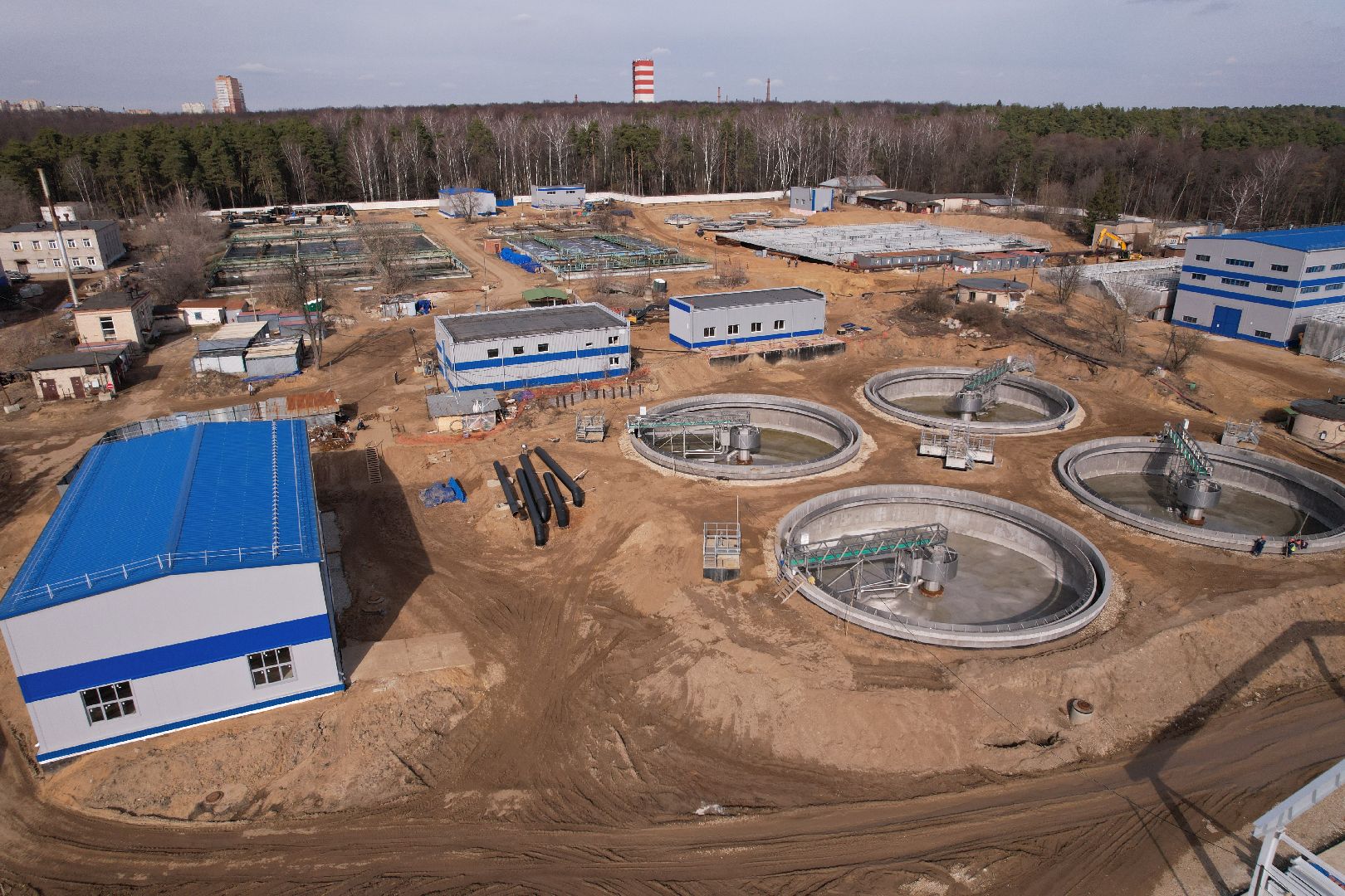 очистные в лыткарине, экология лыткарино,видео с коптера,