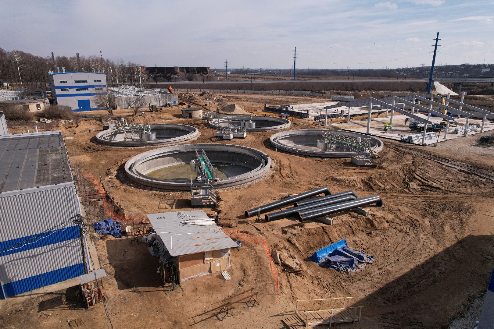 очистные в лыткарине, экология лыткарино,видео с коптера,