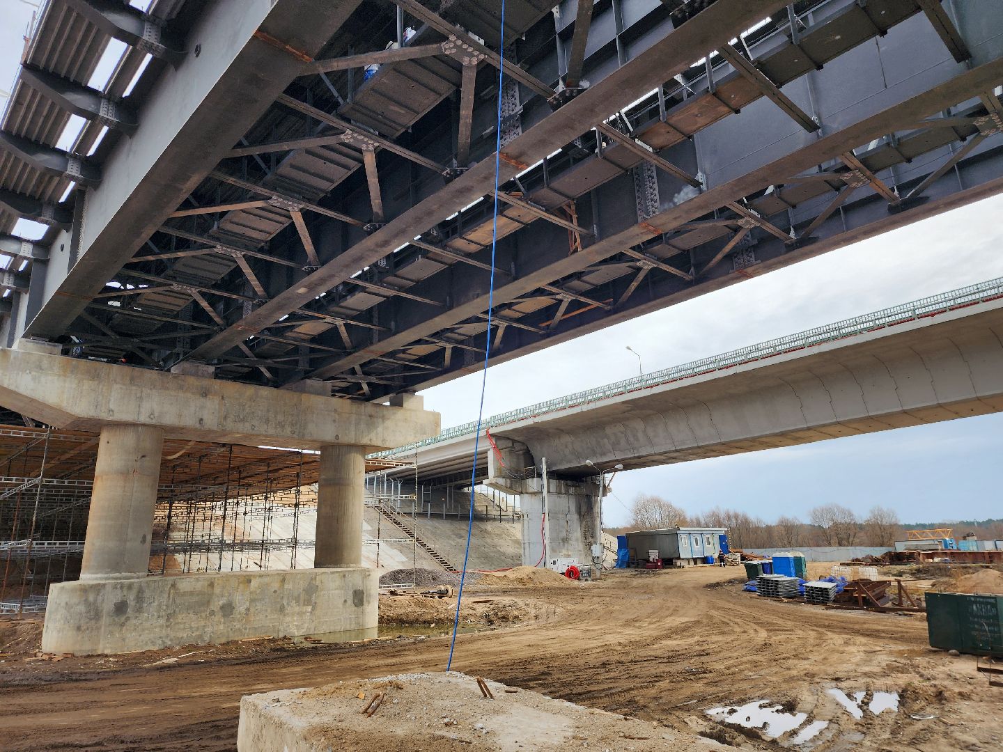 серпухов, строительство моста через оку, весенний паводок,