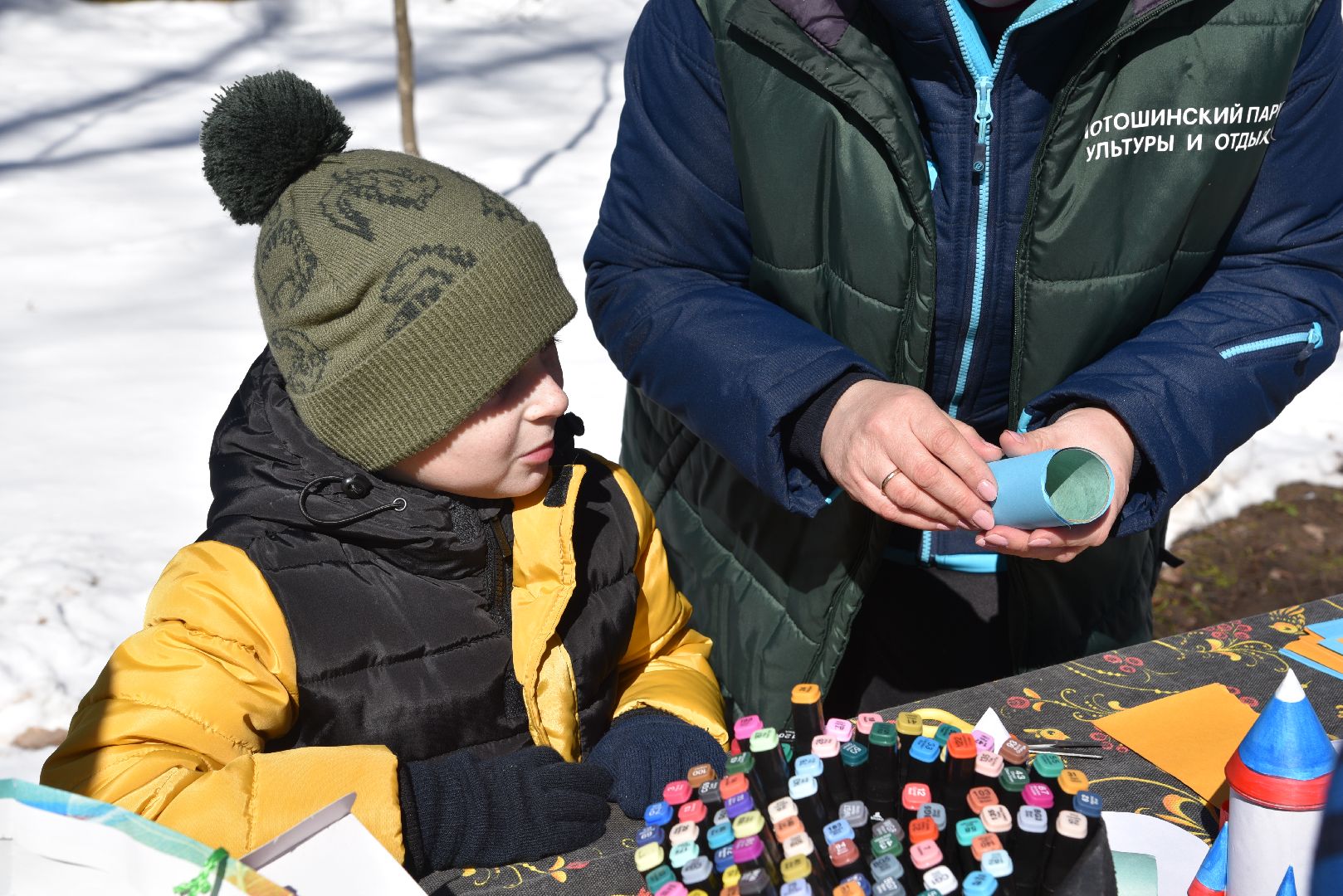 лотошино, лотошинский парк, день космонавтики, дети, мастер-класс,