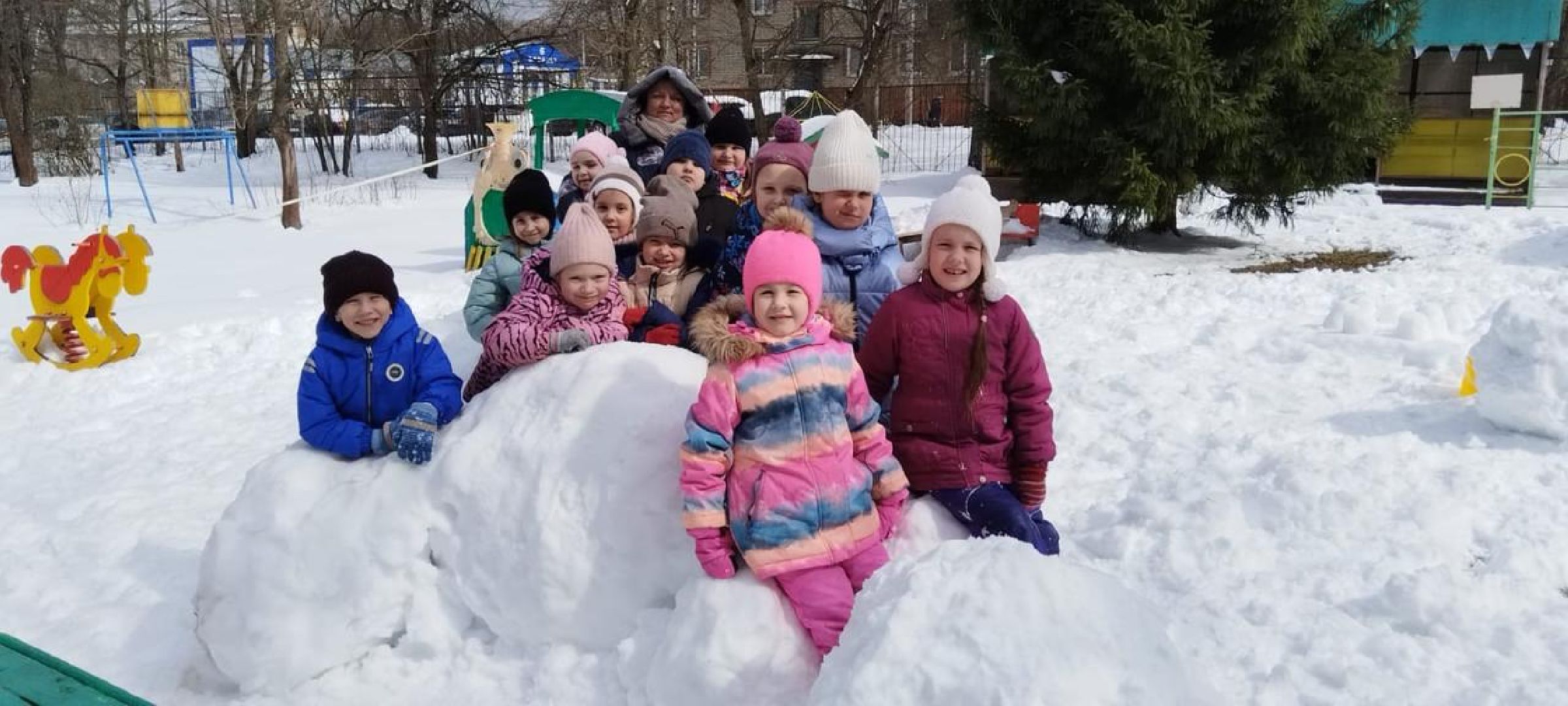 красноармейск, городской округ пушкинский, апрельский снег, снеговички, дошкольное образование,