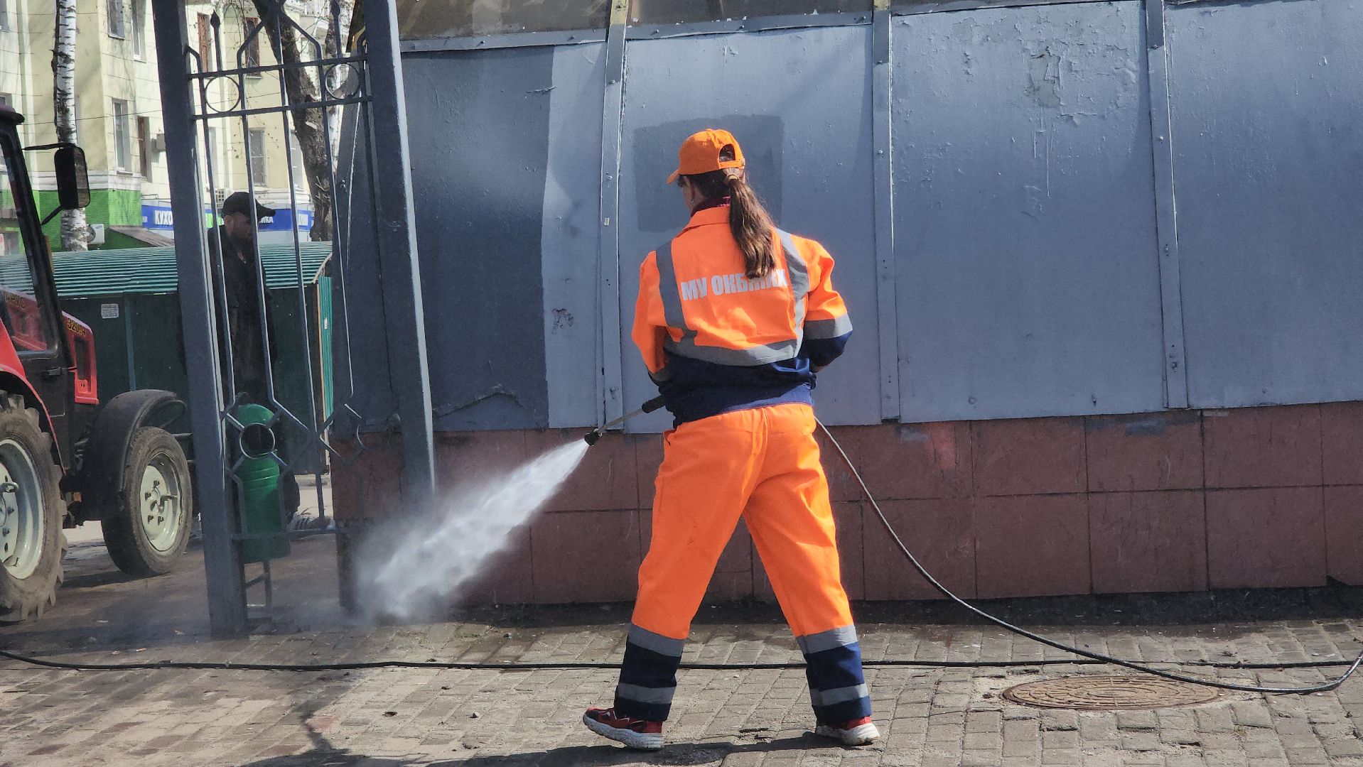 люберцы, комбинат благоустройства и ЖКХ, мойка пешеходных переходов,