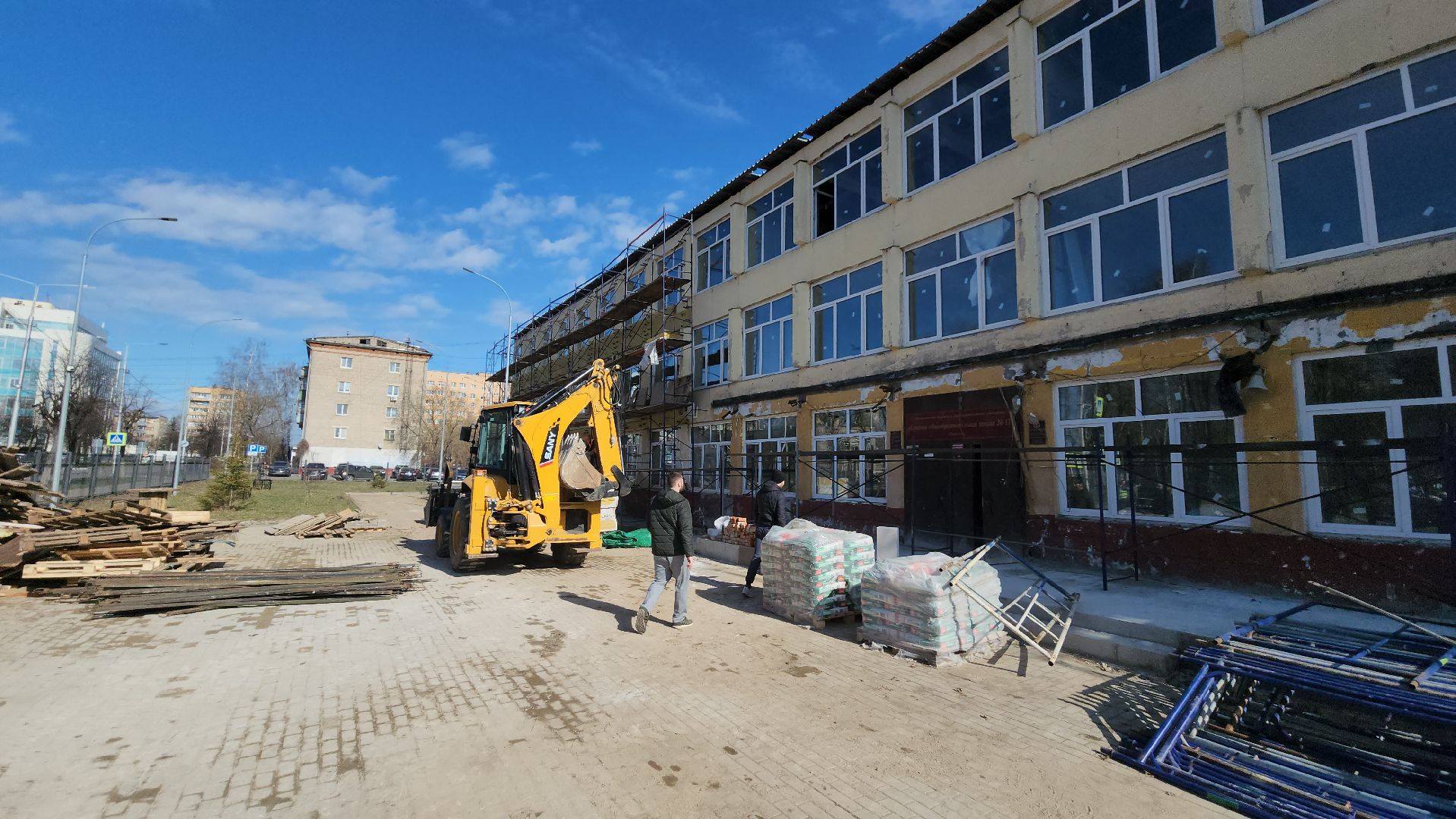 серпухов, улица джона рида, капитальный ремонт школ, школа 17,