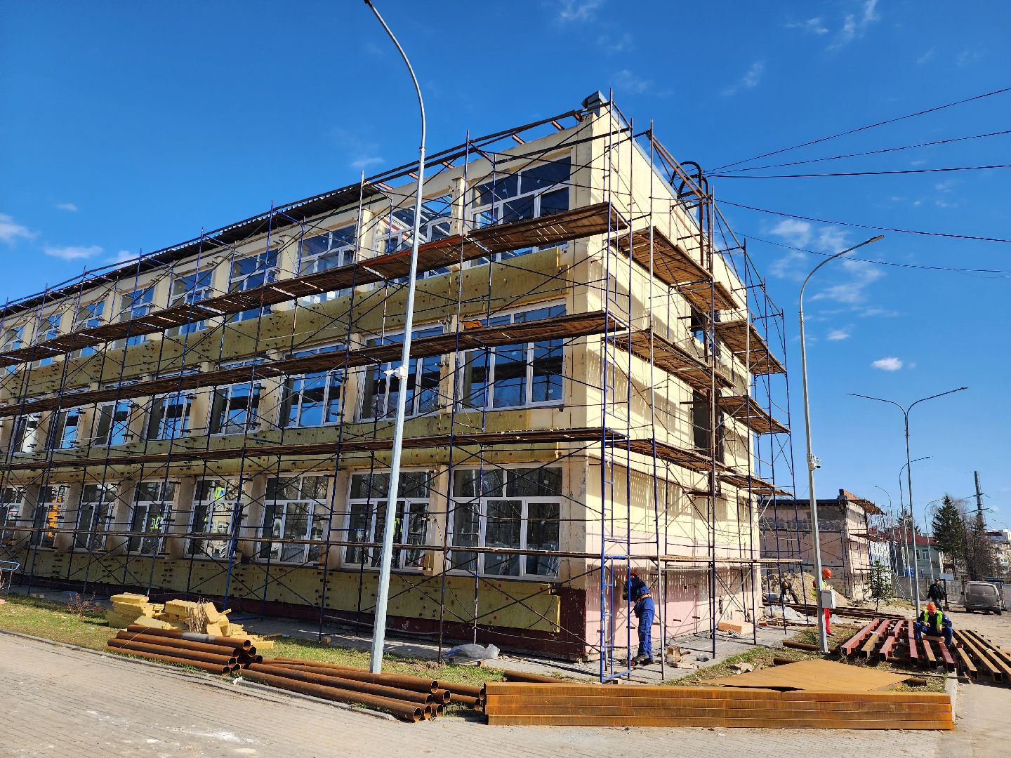 серпухов, улица джона рида, капитальный ремонт школ, школа 17,