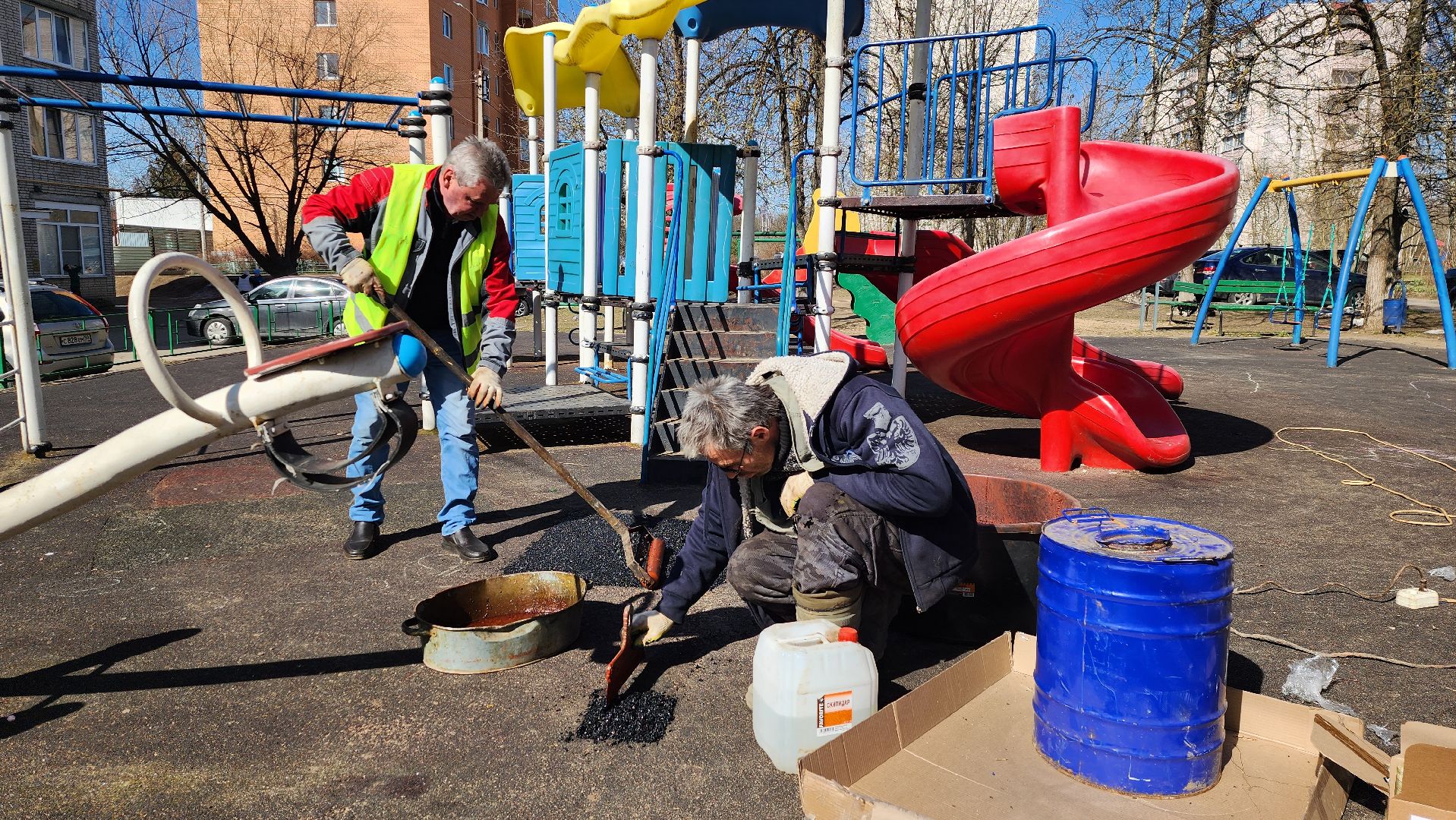 истра, ремонт детских площадок, благоустройство,