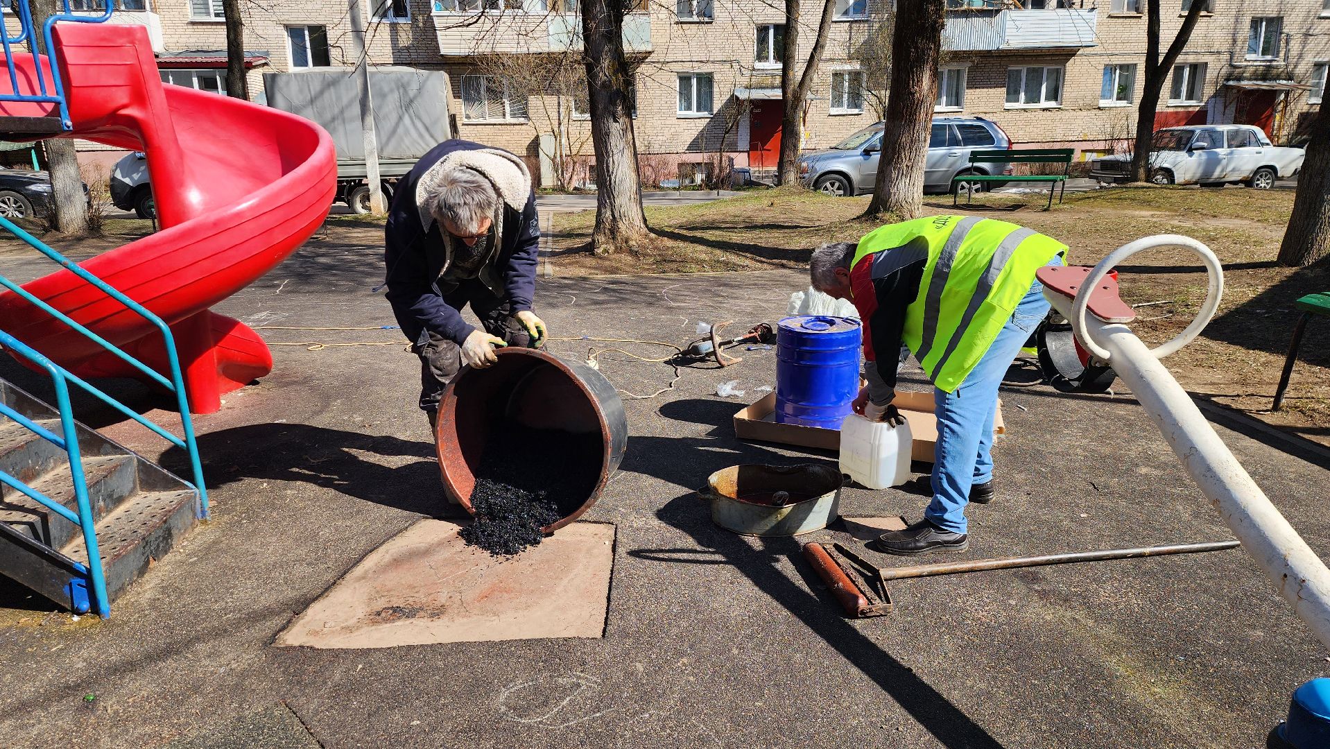 истра, ремонт детских площадок, благоустройство,