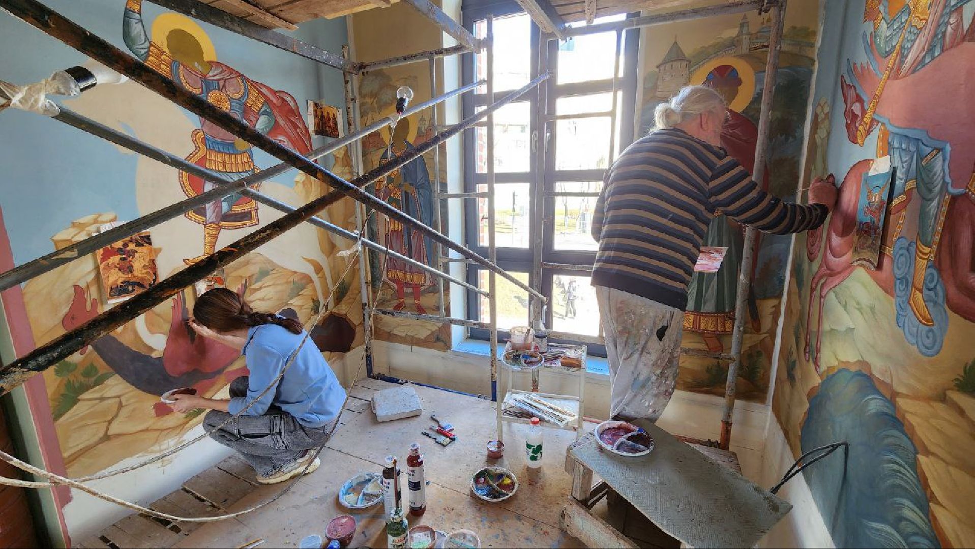 Дмитров, Мастерская Валерия Гришанова, Храм Георгия Победоносца, День Победы,