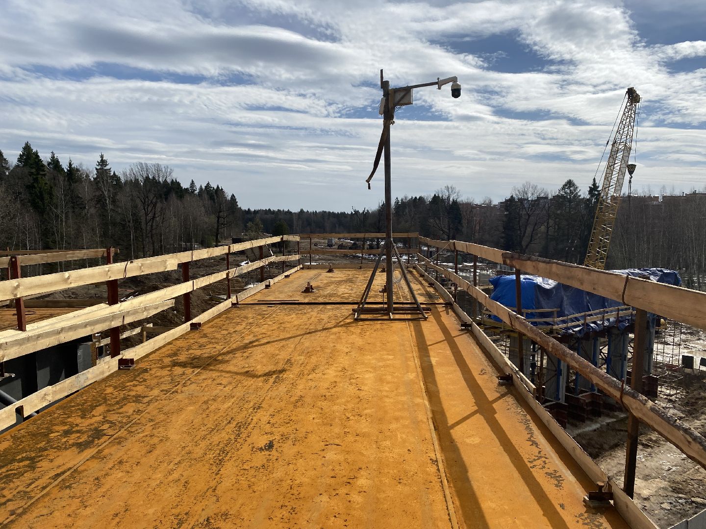 Путепровод в Сабурово , Дублер Пятницкого шоссе , Новая дорога ,