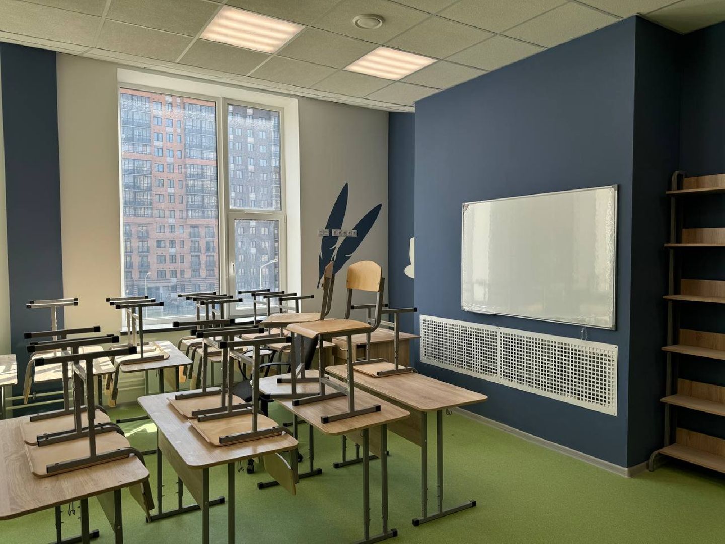 строительство, школа, жилой комплекс, кабинеты, спортплощадка, ввод в эксплуатацию,