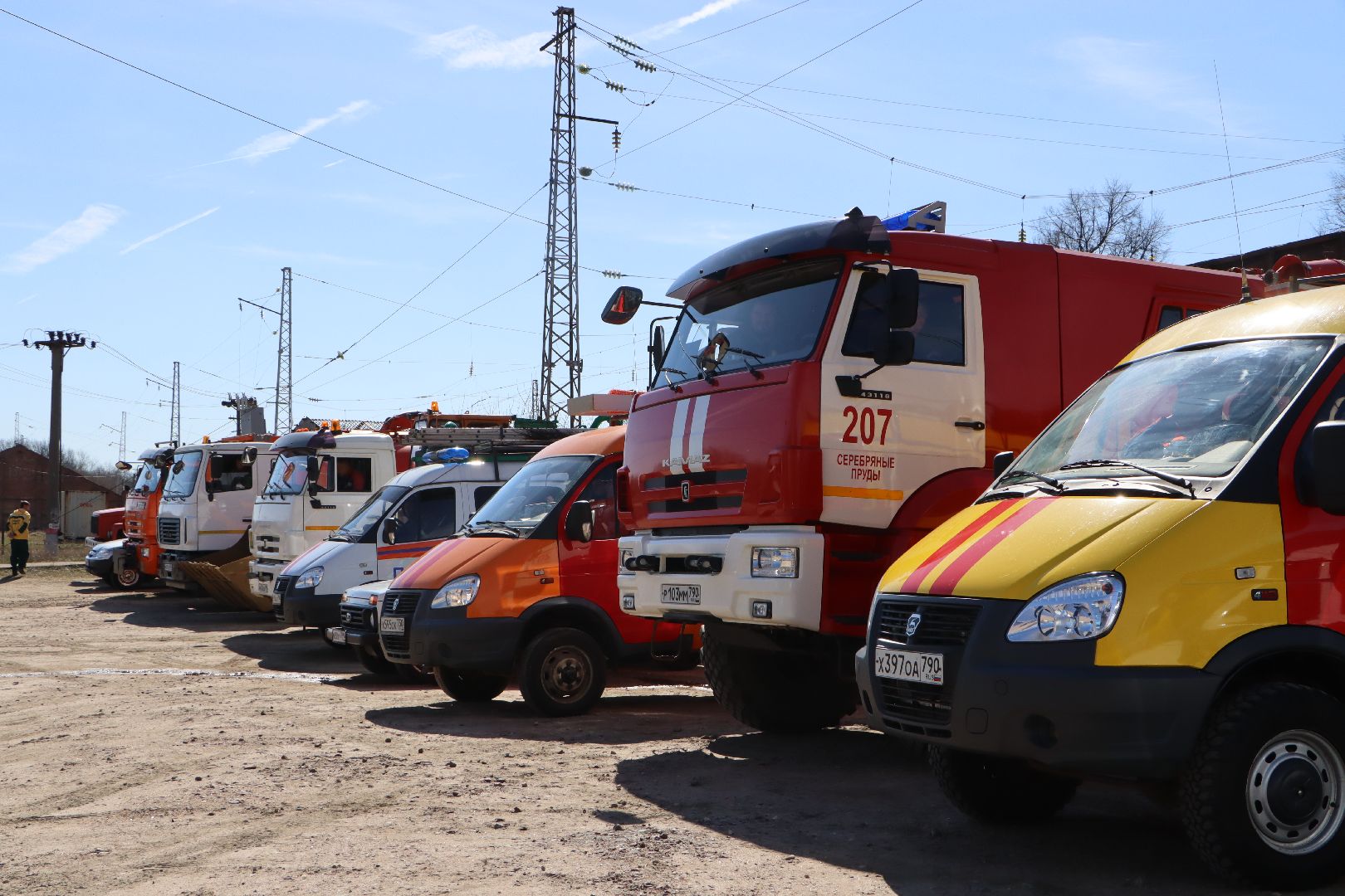 серебряные пруды,  пожароопасный сезон 2025, смотр техники,