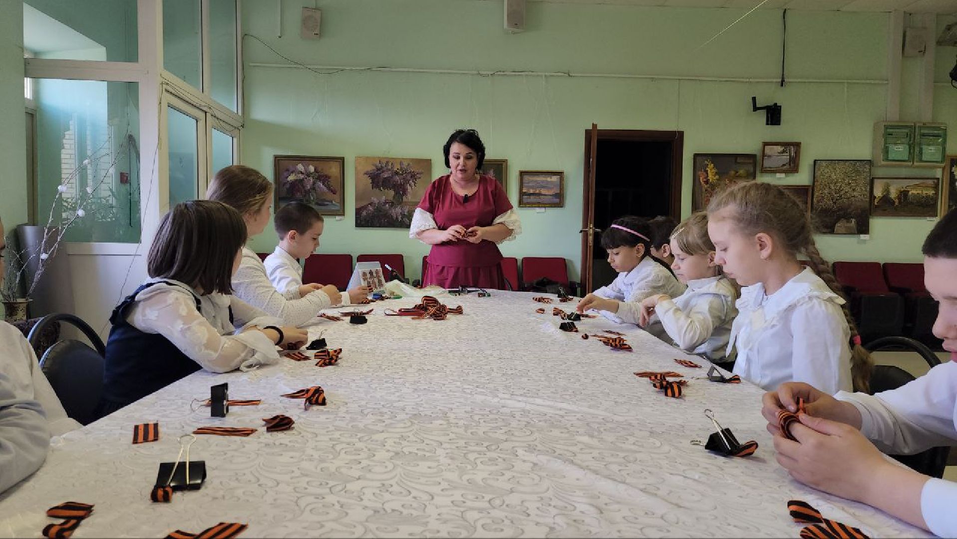 луховицы, белоомут, день победы, георгиевская ленточка, масте-класс,