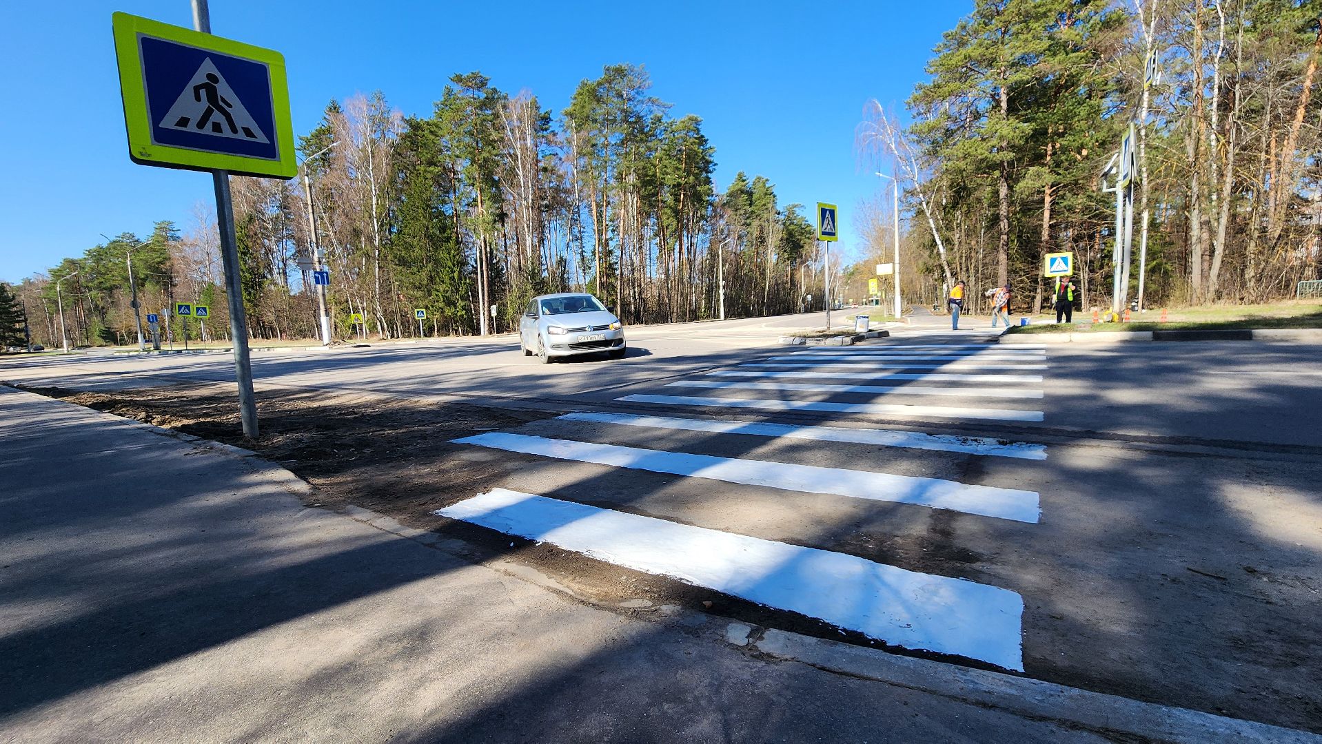 дорожная разметка, протвино, зебра,