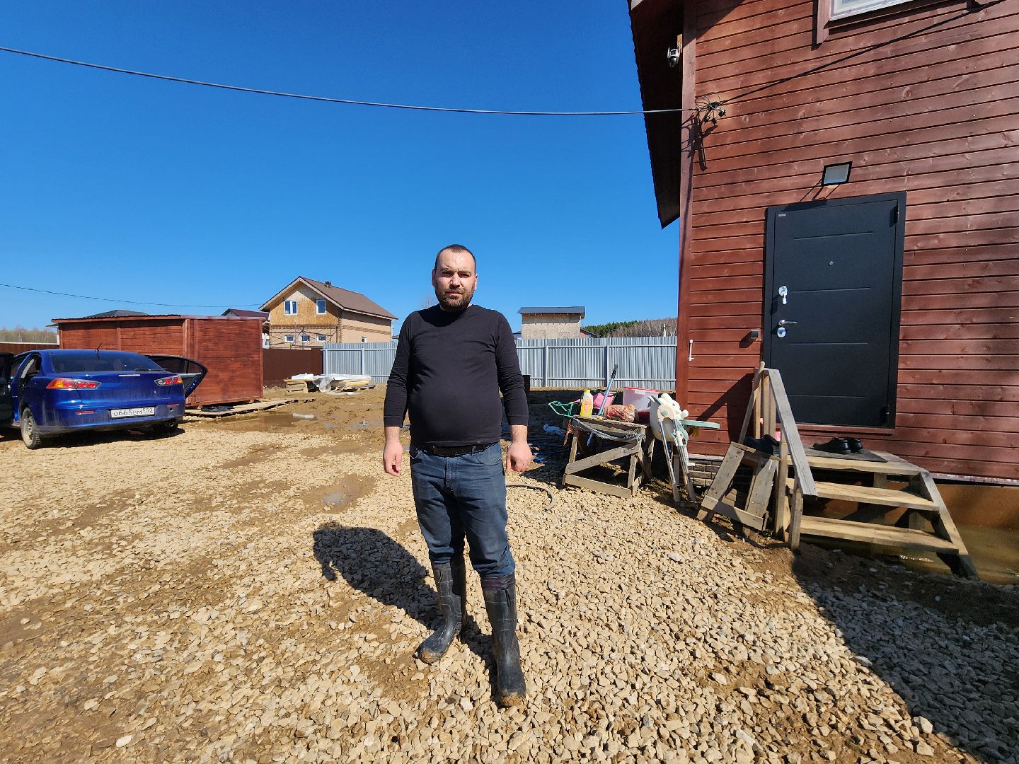 Чехов, деревня Чепелево, улица Энтузиастов, наводнение, подтопление, разлив воды, пруды, дренажная система, МЧС, Мособлпожспас,