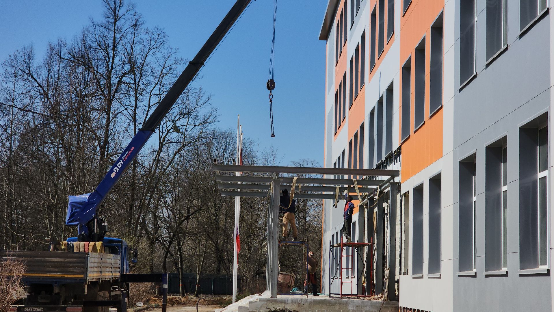 щёлково, капитальный ремонт, лицей, фасадные работы,