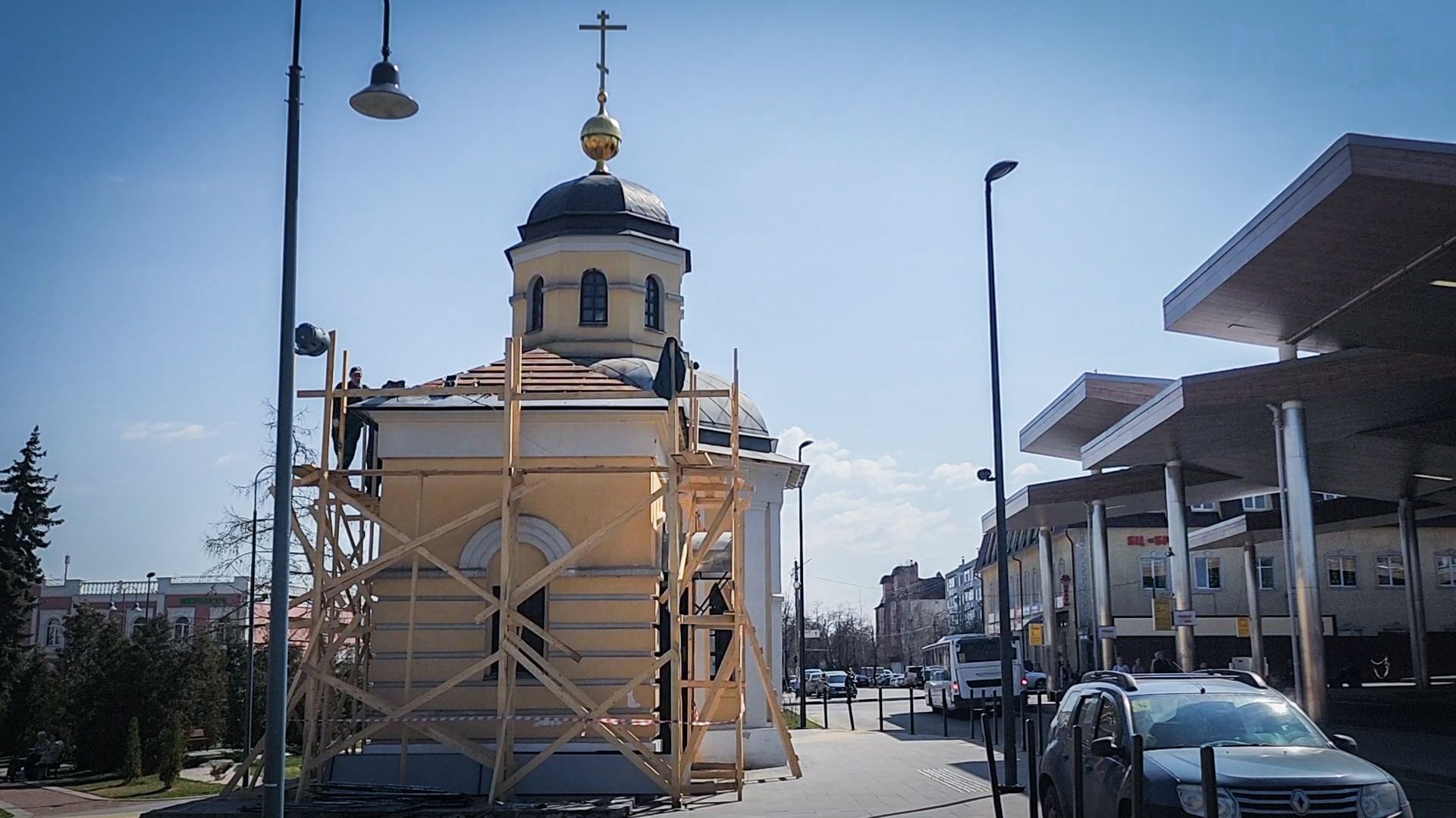Бронницы , Ремонт часовни, Часланя Николая Чудотворца в Бронницах , Ремонт крыши часовни,