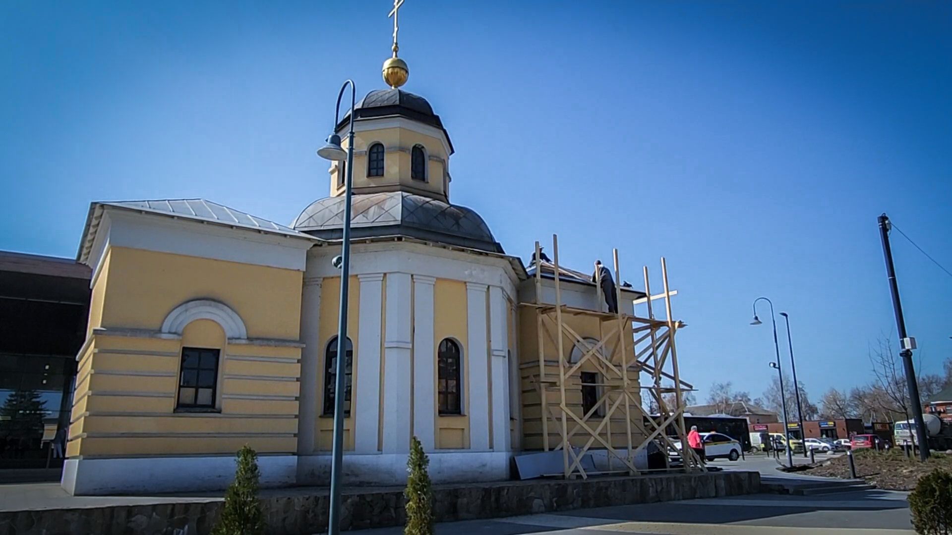 Бронницы , Ремонт часовни, Часланя Николая Чудотворца в Бронницах , Ремонт крыши часовни,