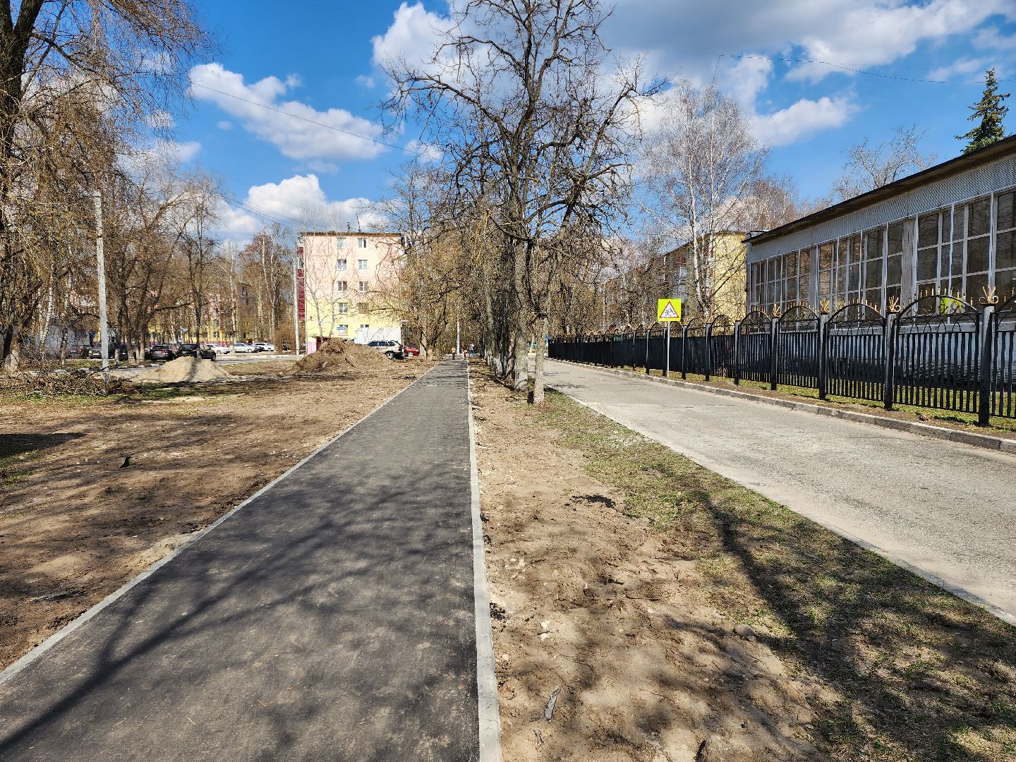 раменское, дороги, благоустройство, тротуары по программе народные тропы, улица космонавтов,