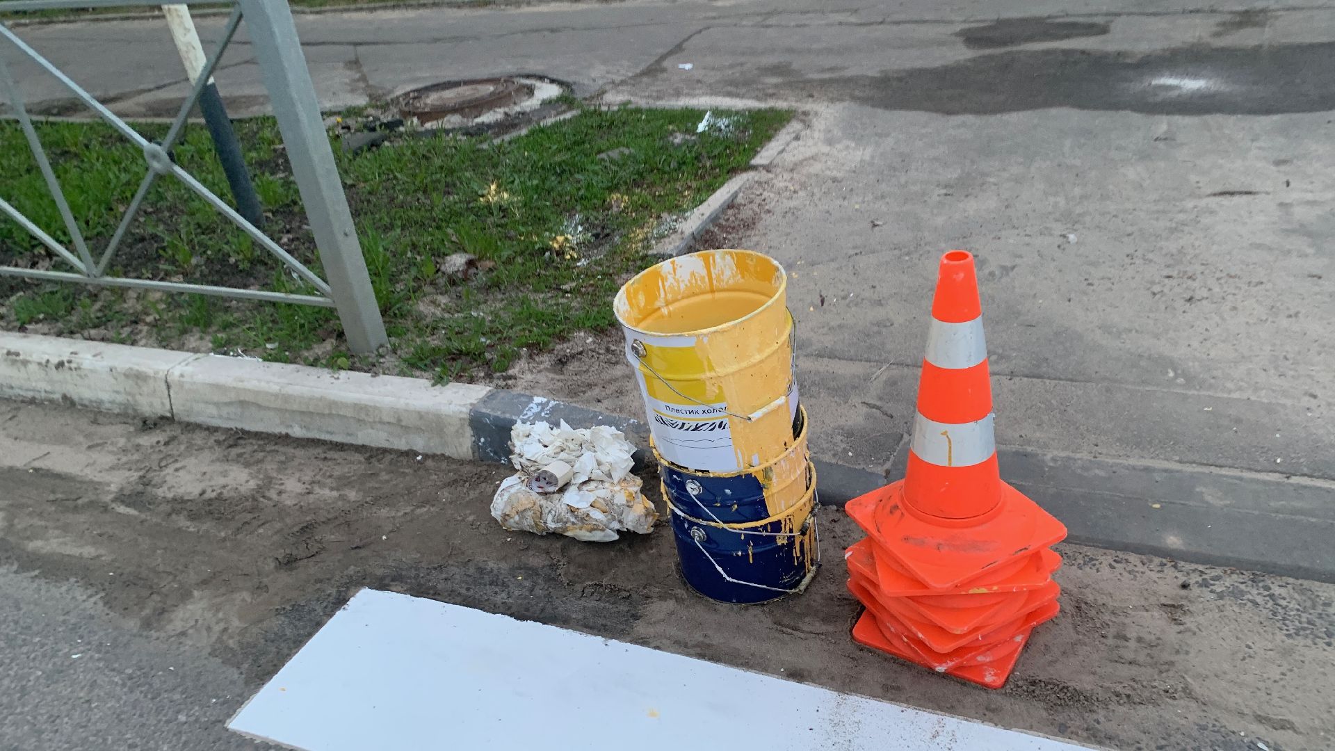 Ступино, пешеходный переход, разметка