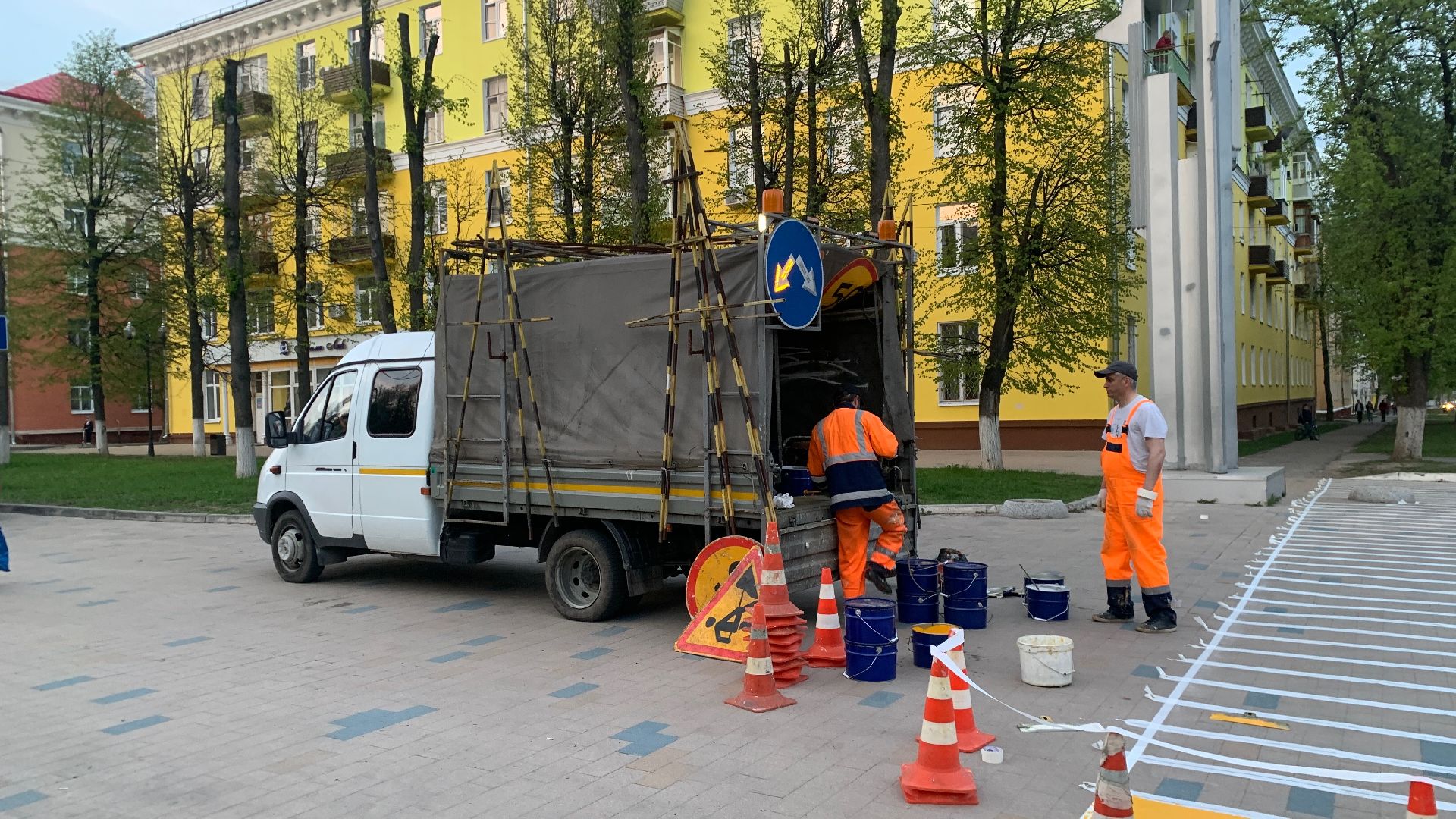 Ступино, пешеходный переход, разметка