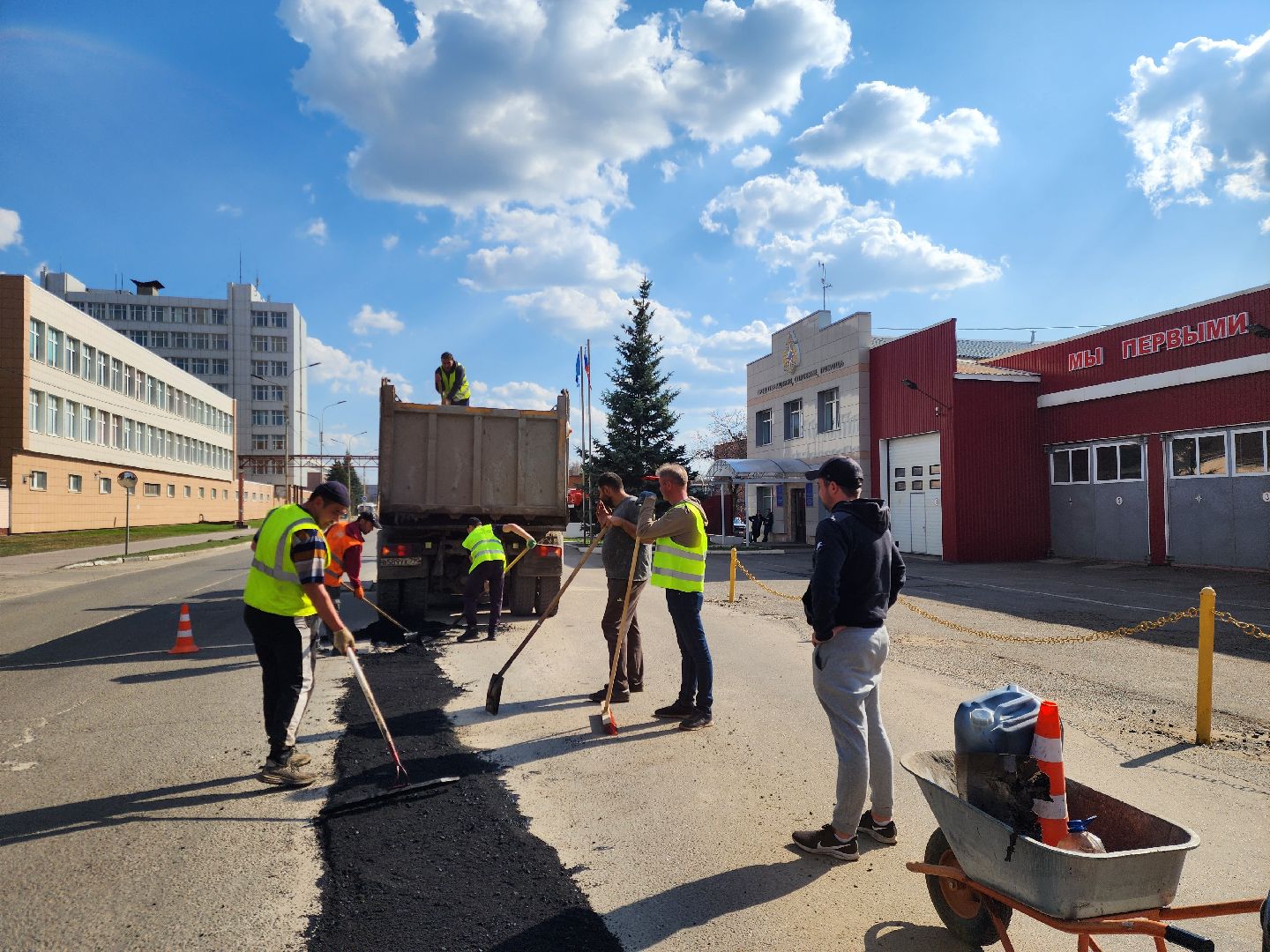 электросталь, ремонт, дорога, ямочный ремонт, ямы,