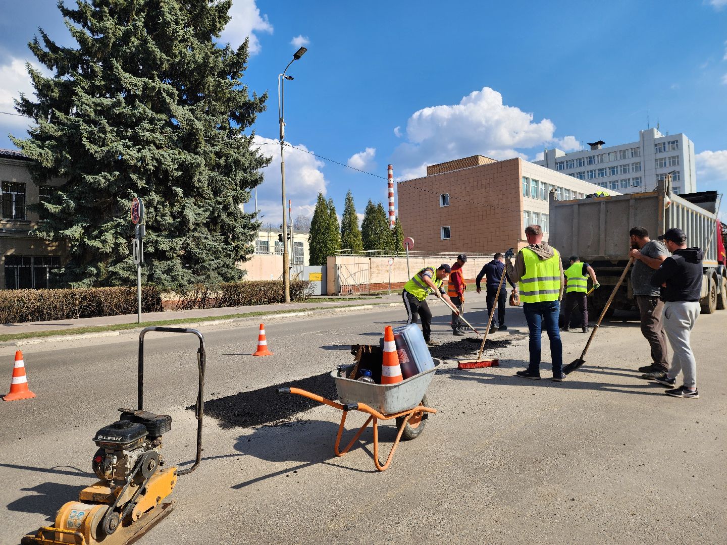 электросталь, ремонт, дорога, ямочный ремонт, ямы,