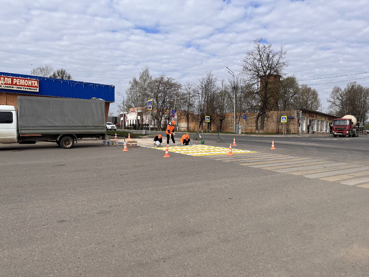 Шаховская, зебра, пешеходный переход