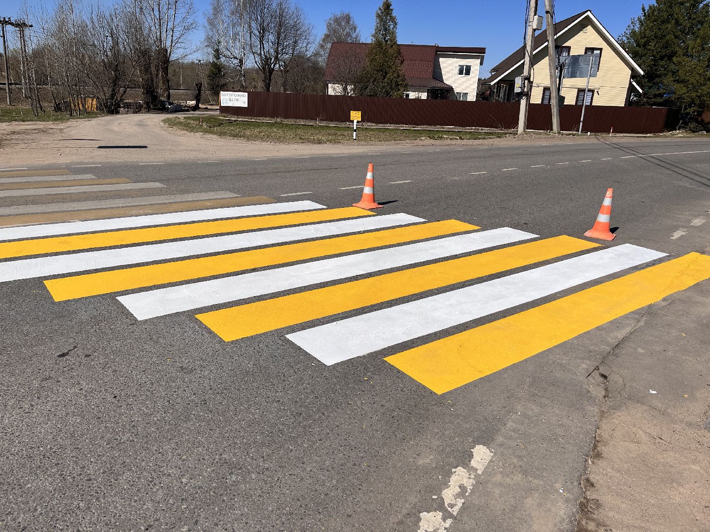 Шаховская, зебра, пешеходный переход