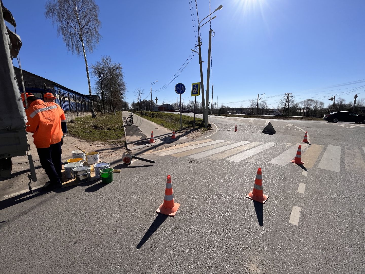 Шаховская, зебра, пешеходный переход