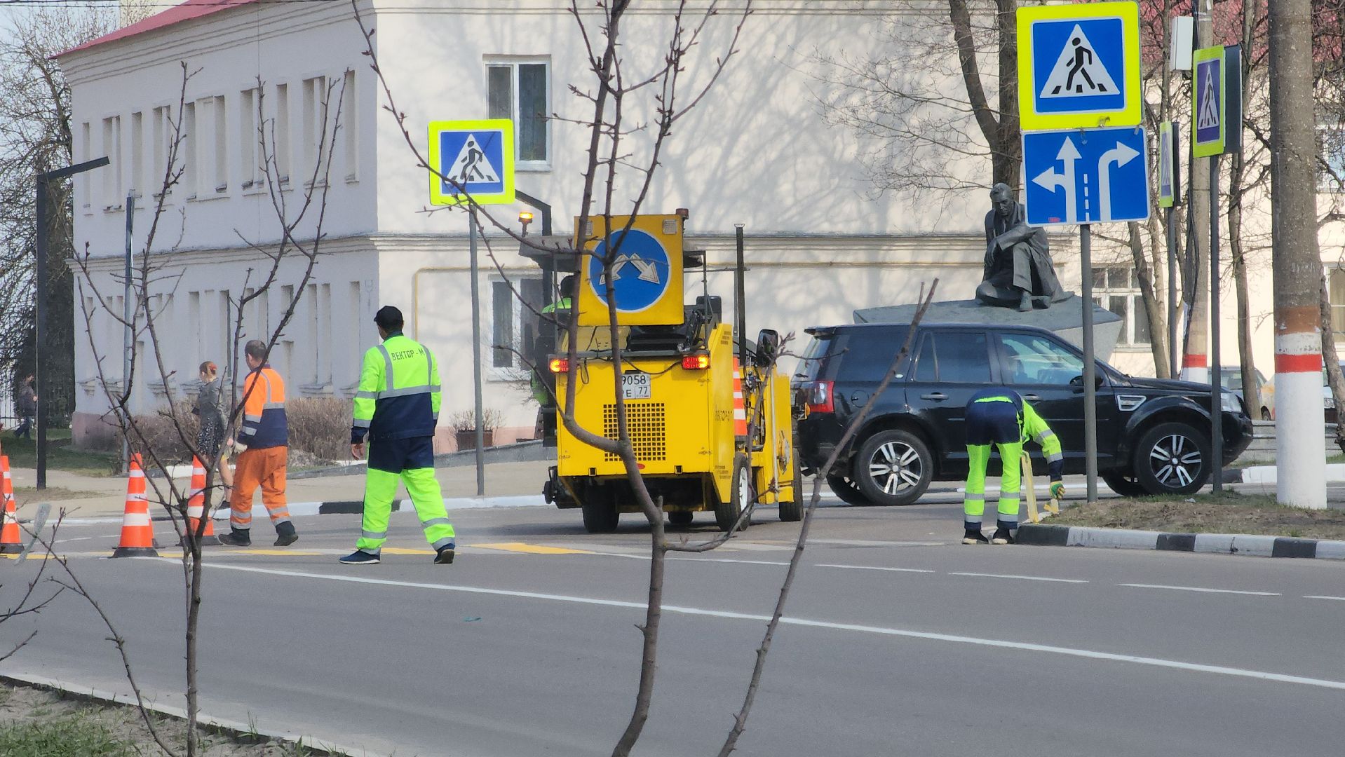 павловский посад, дороги , разметка ,