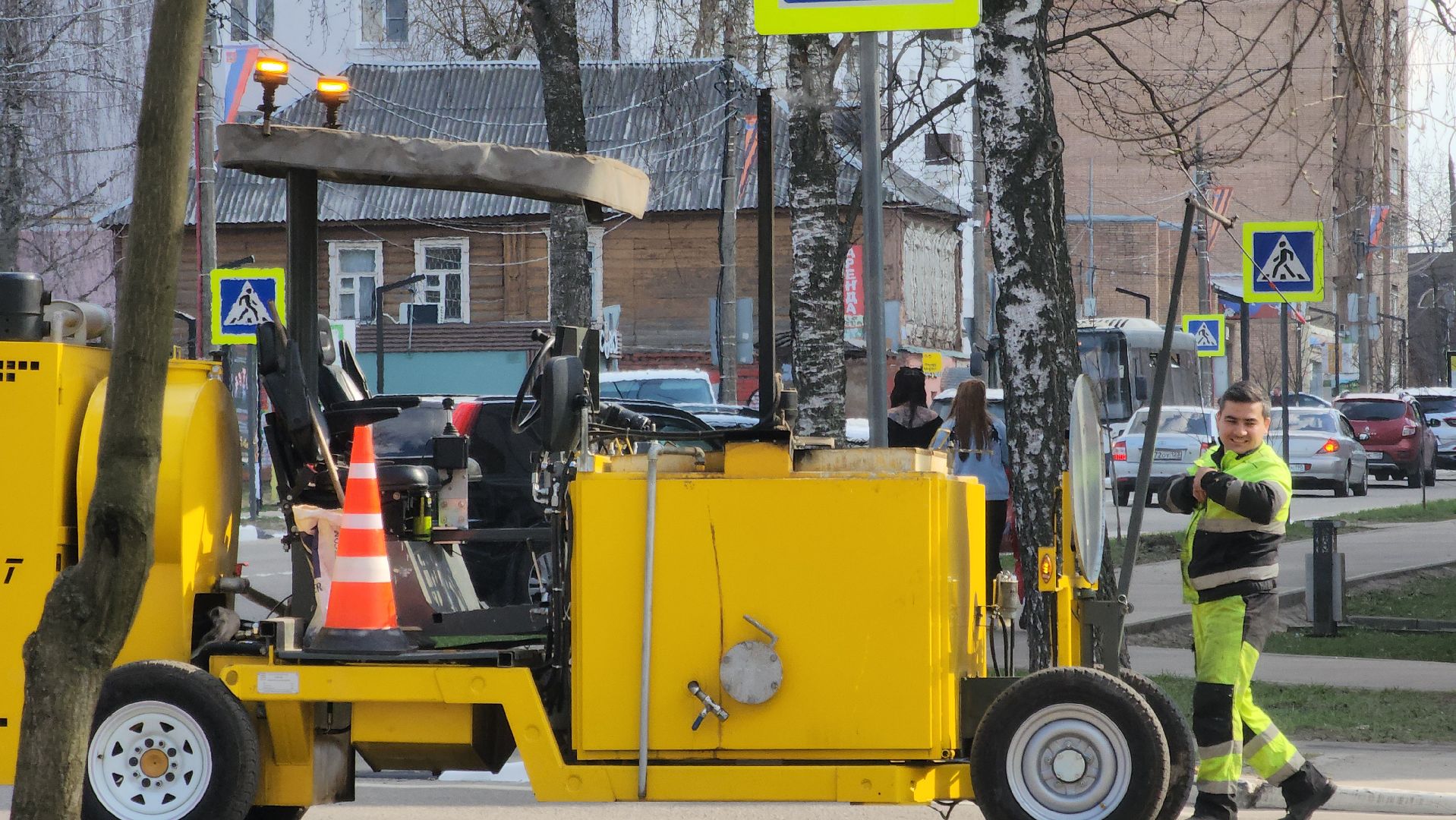 павловский посад, дороги , разметка ,